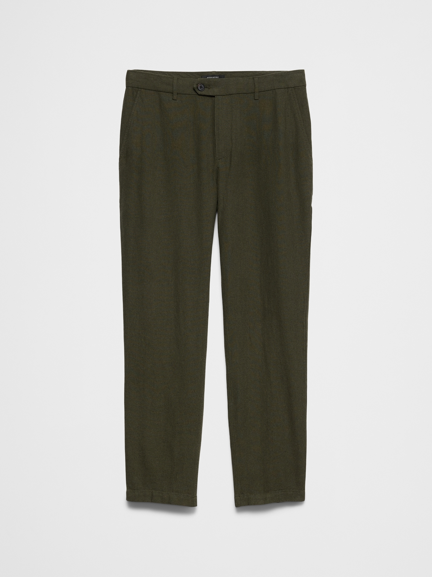 Image number 4 showing, Slim-Fit Straight Linen-Blend Trouser