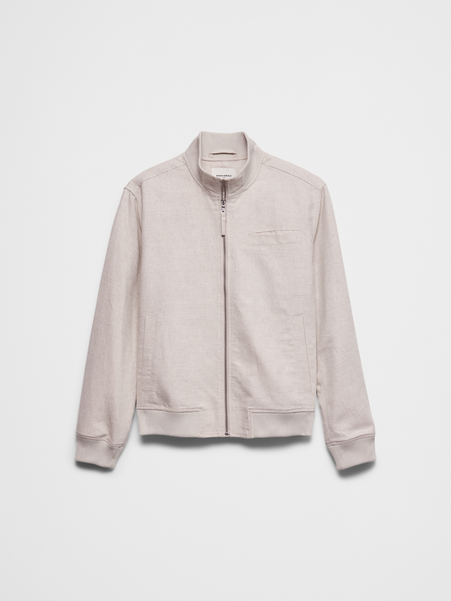 Image number 4 showing, Linen-Blend Bomber