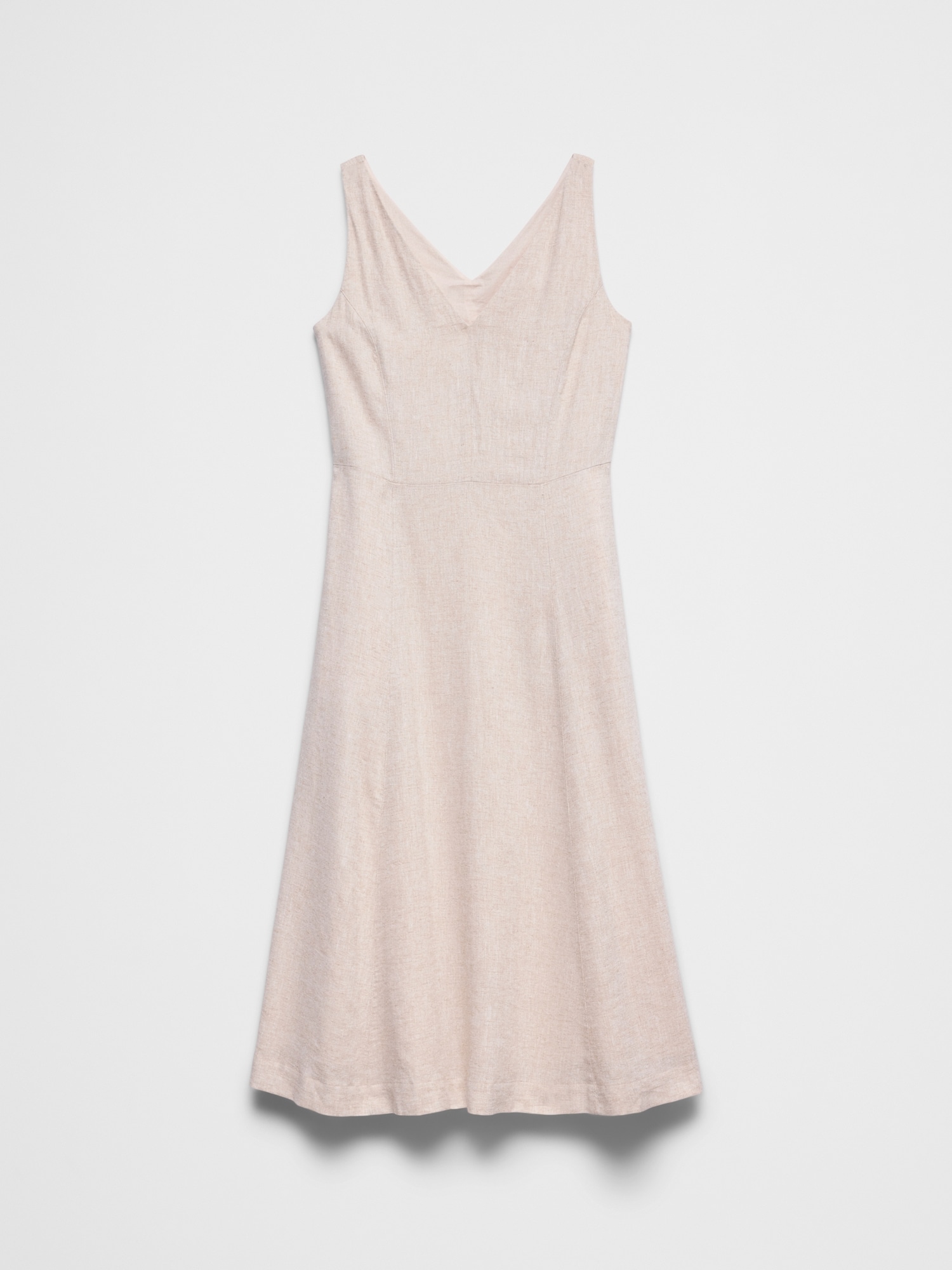 Image number 4 showing, Linen-Blend Drapey Midi Dress