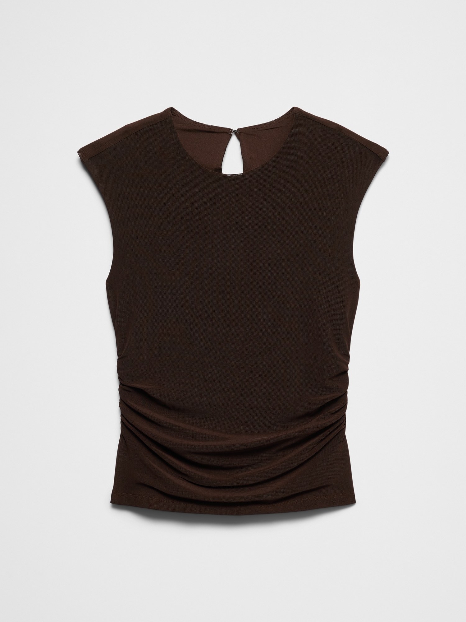 Image number 4 showing, Side-Shirred Mesh Top