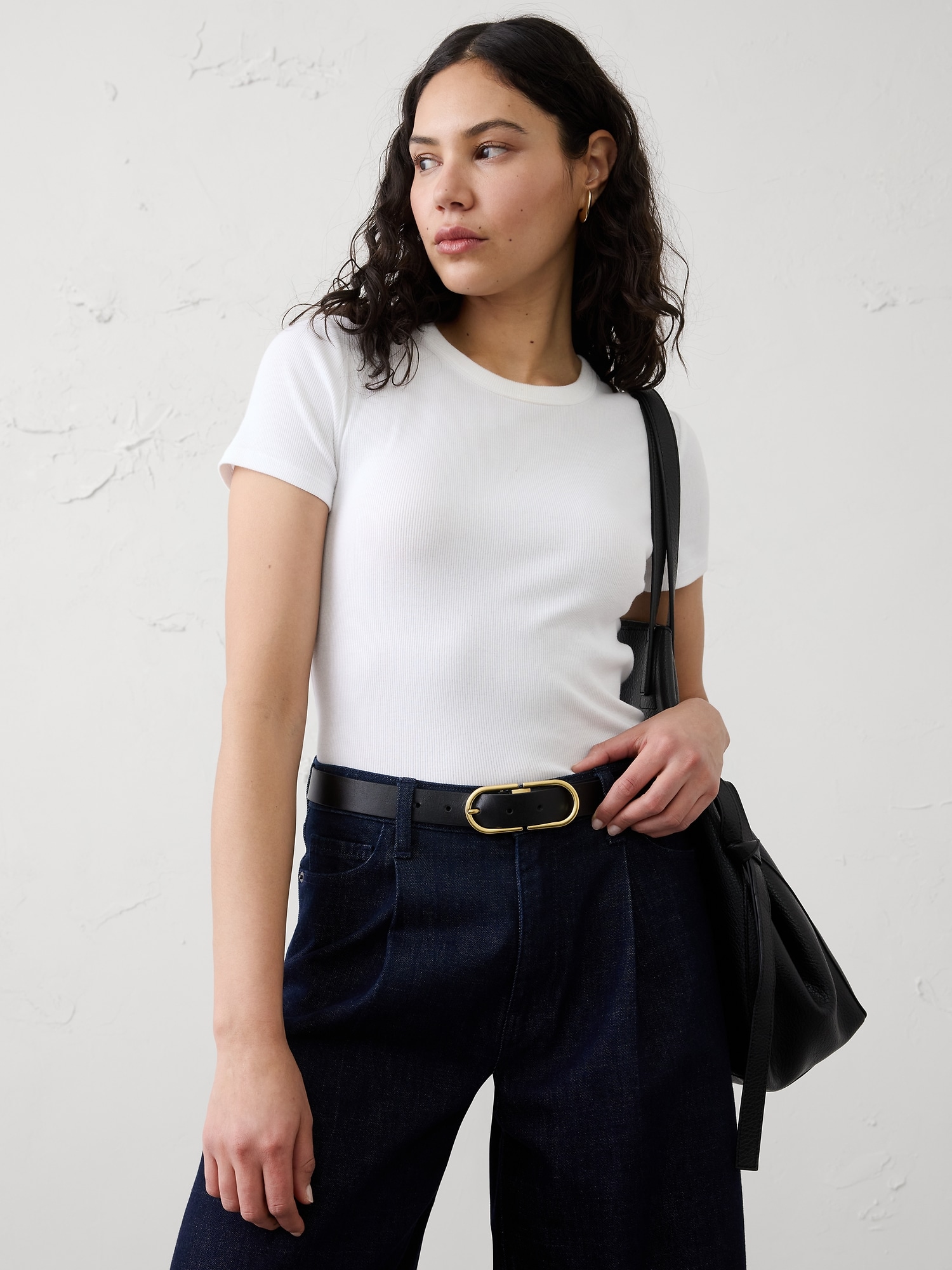 Image number 2 showing, Oval Buckle Leather Belt