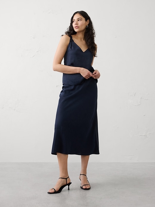 Image number 3 showing, Knotted V-Neck Top