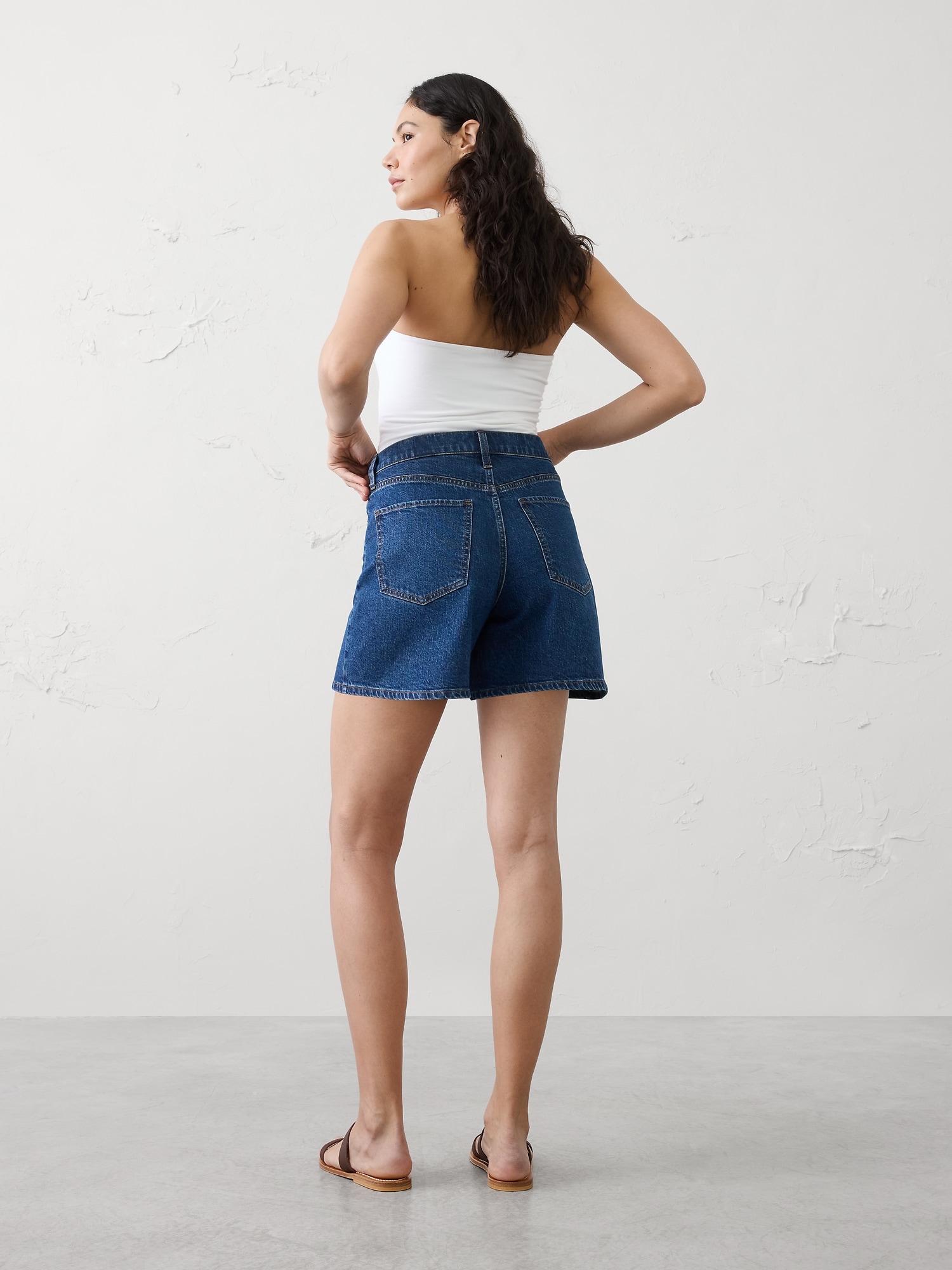 Image number 2 showing, High-Rise Denim Short
