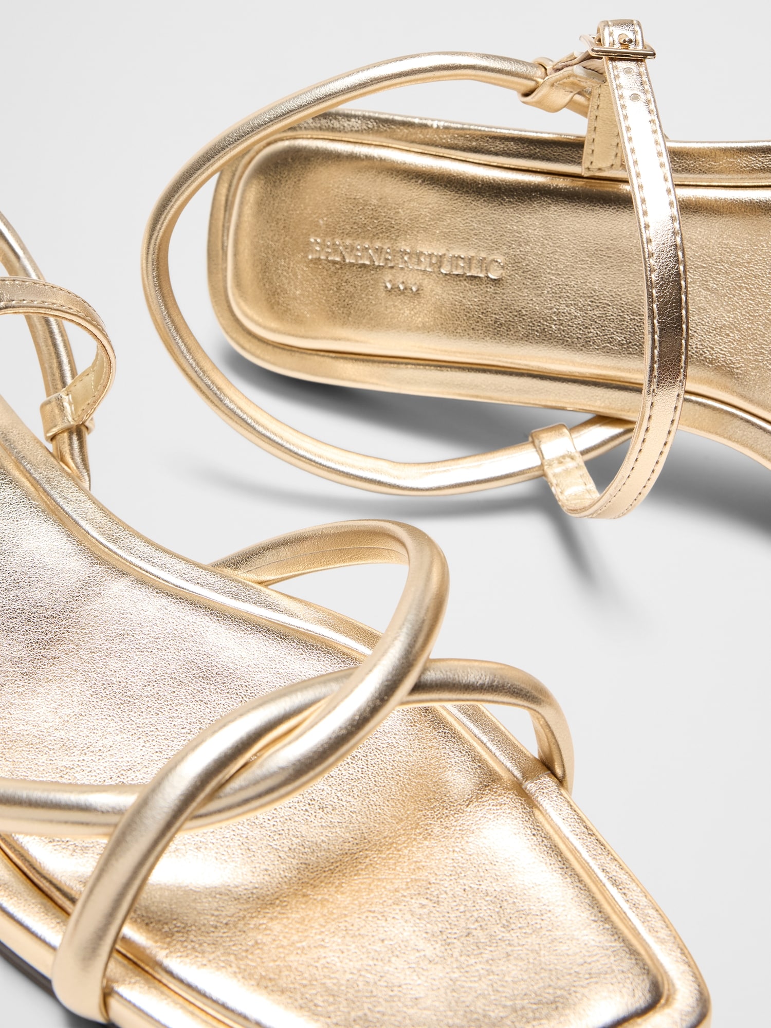 Image number 5 showing, Vegan Leather Tubular Strappy Sandal