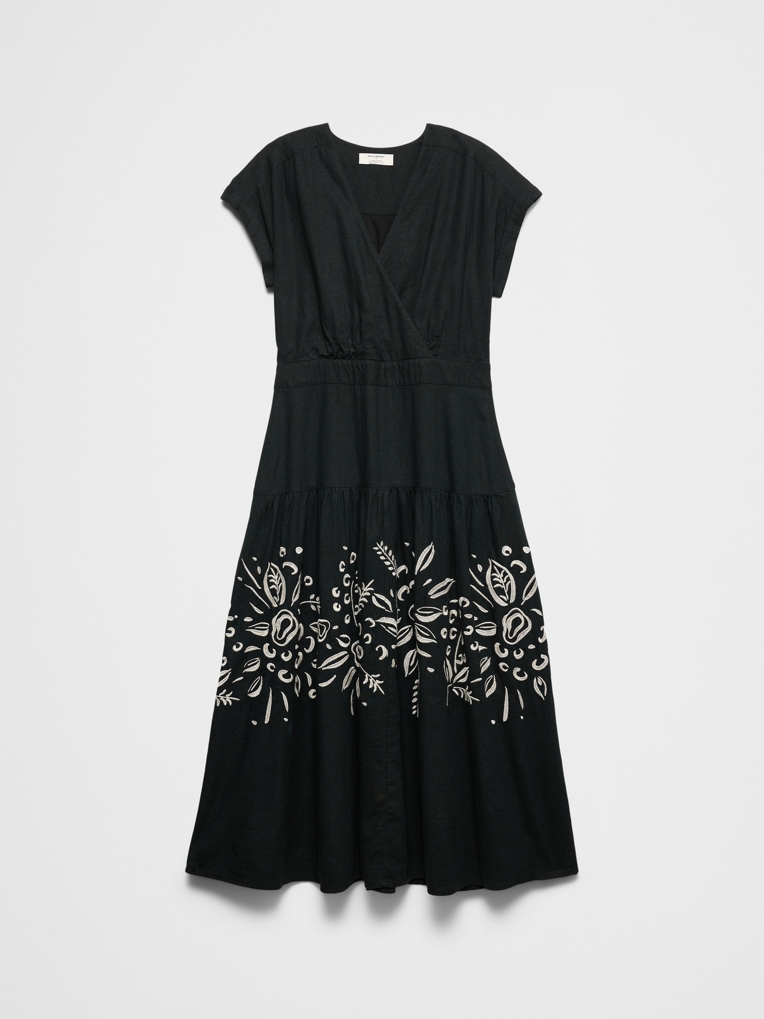Image number 4 showing, Embroidered Tiered Midi Dress