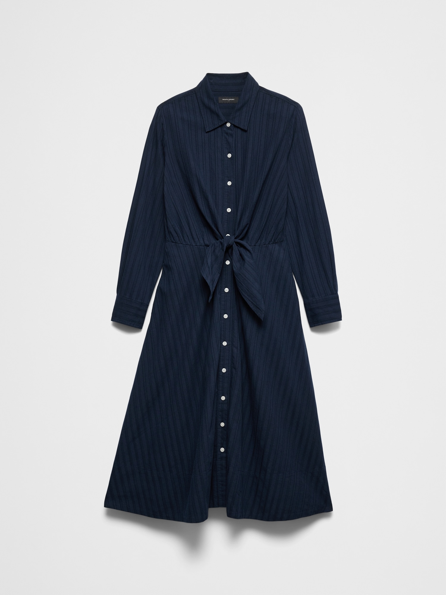 Image number 7 showing, Poplin Wrap-Tie Midi Shirtdress