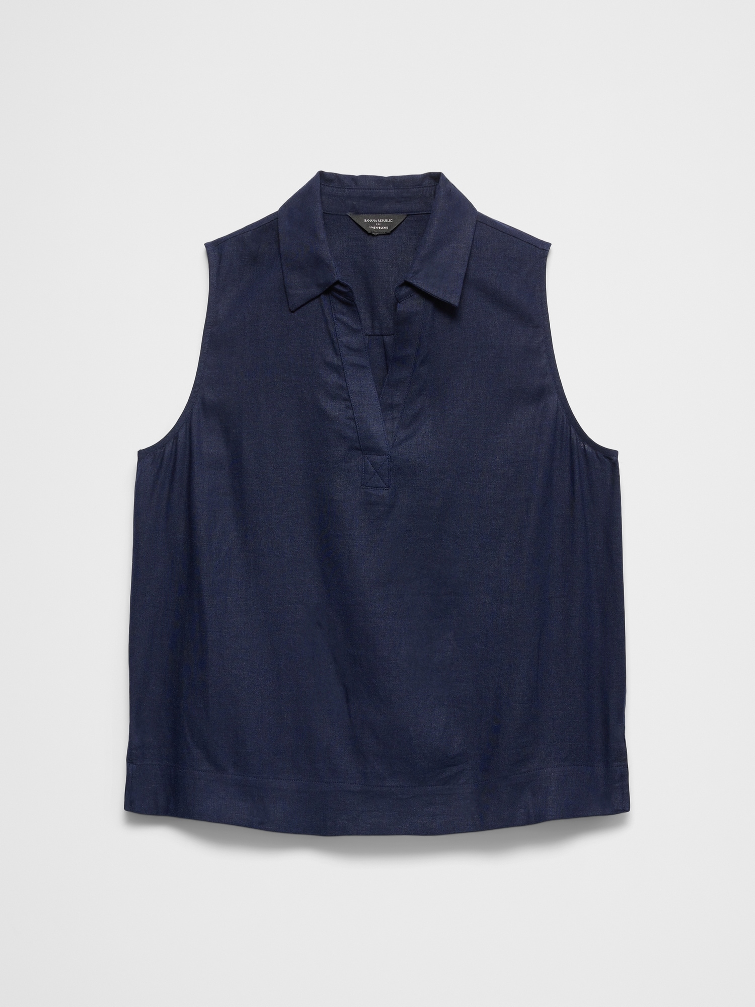 Image number 4 showing, Linen-Blend Popover Top