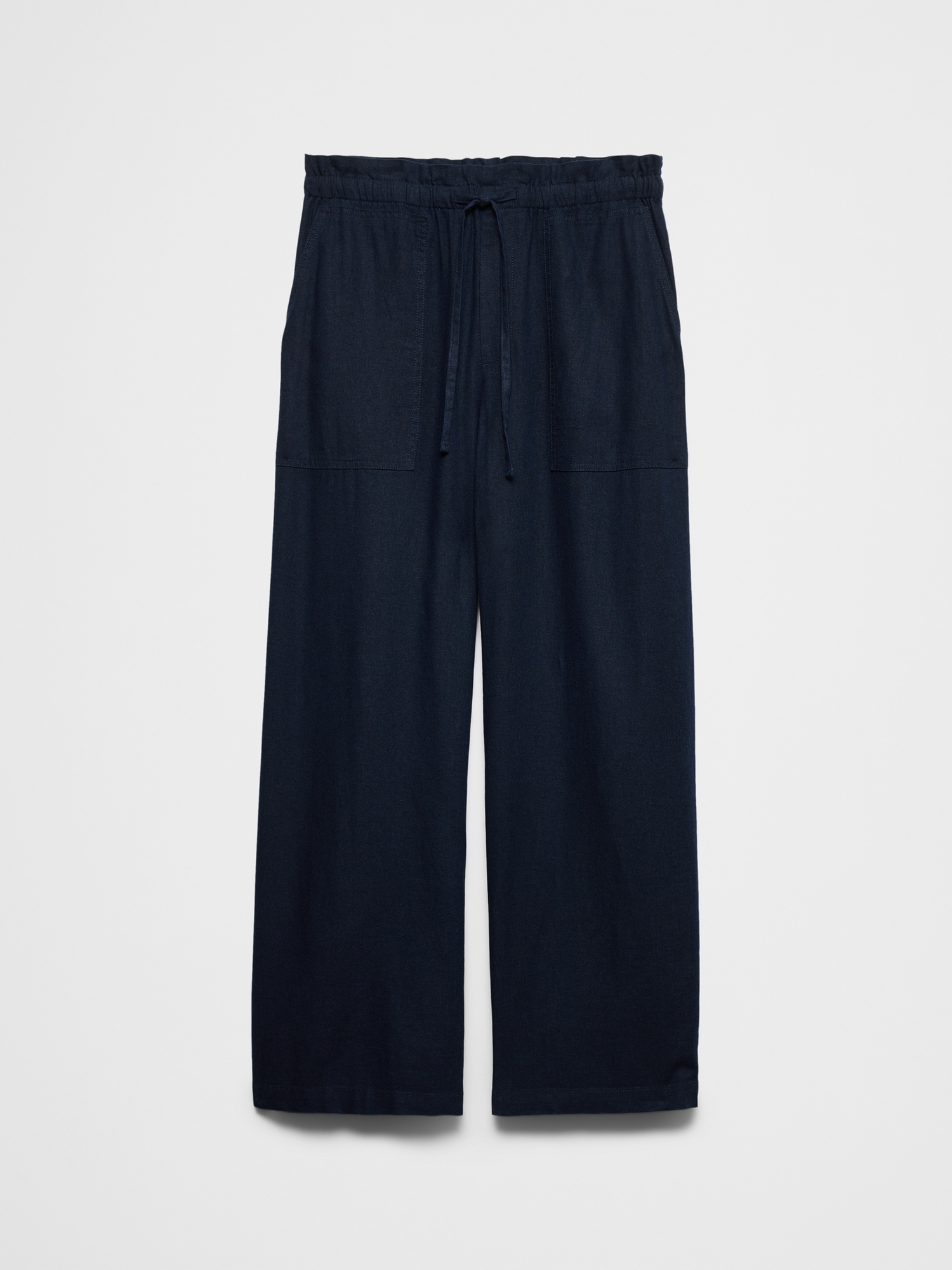 Image number 4 showing, Straight Mid-Rise Linen-Blend Pull-On Pant