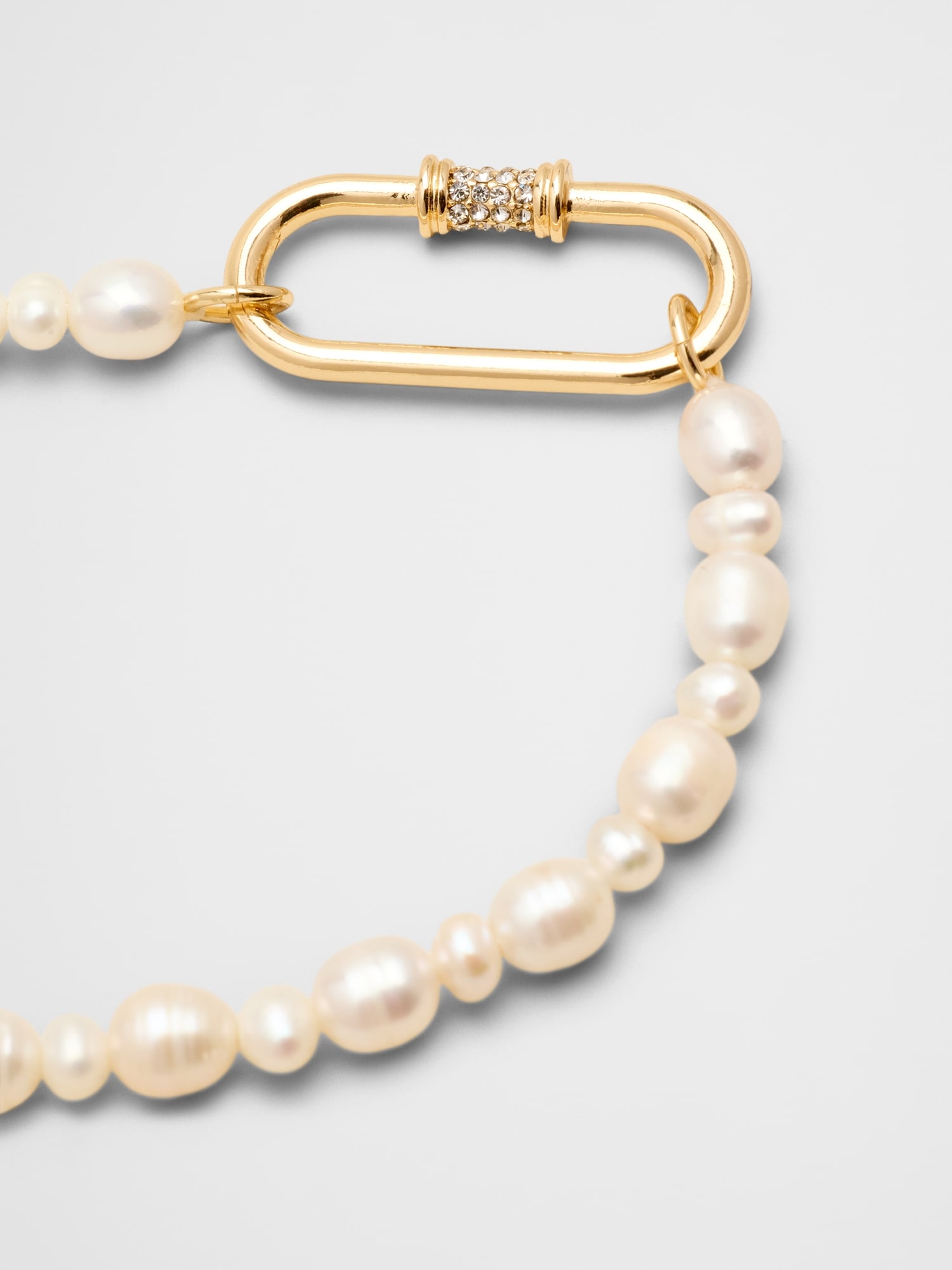 Image number 2 showing, Carabiner Pearl Necklace