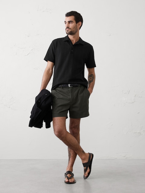 Standard-Fit Textured Polo