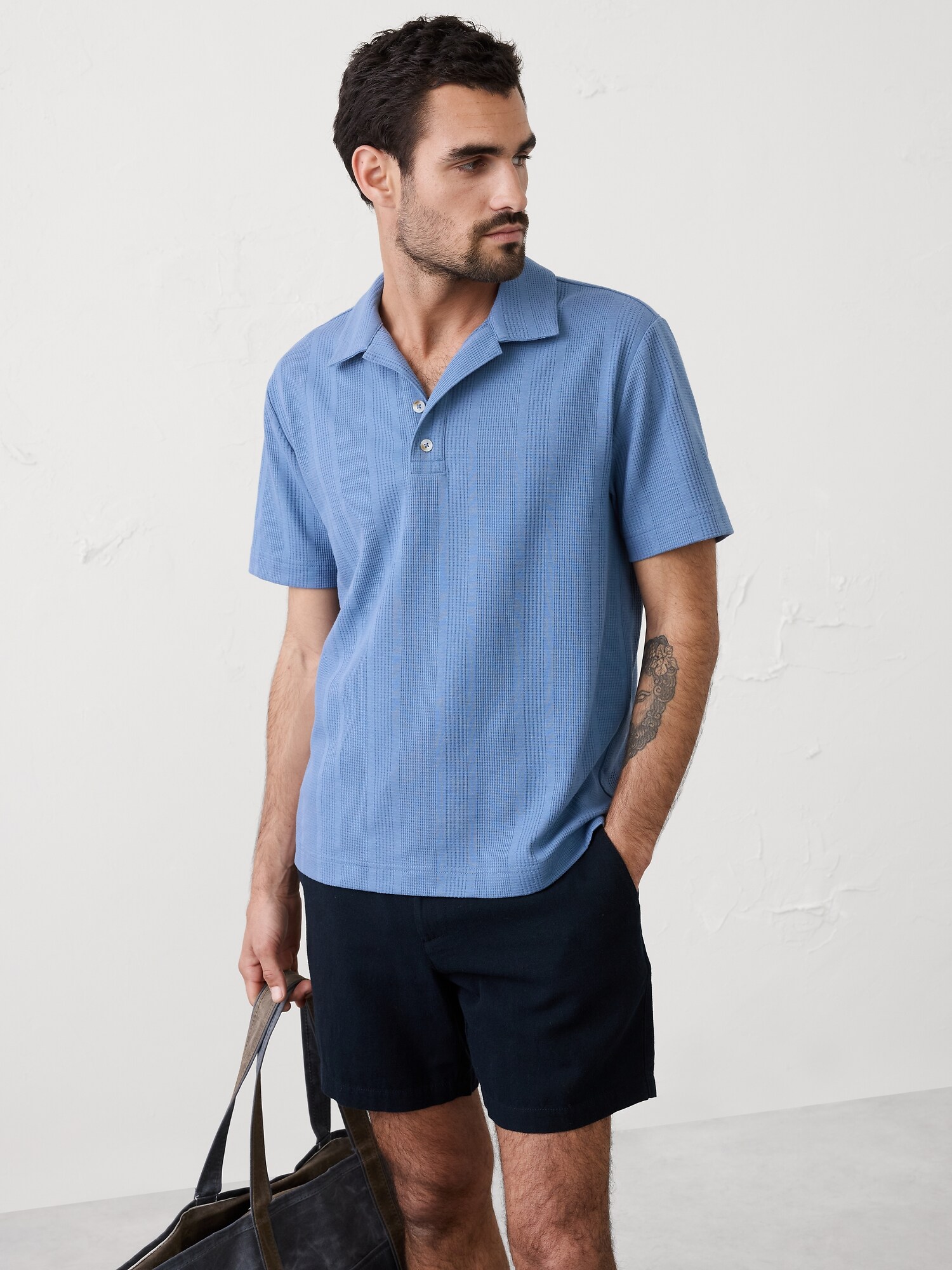 Image number 1 showing, Standard-Fit Textured Polo
