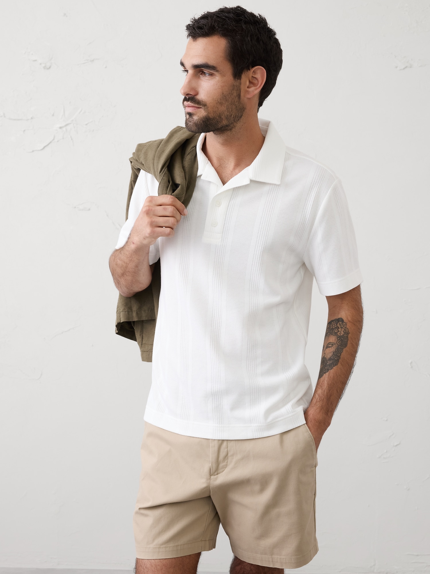 Image number 1 showing, Standard-Fit Textured Polo