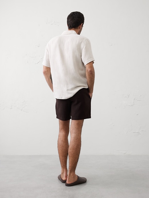 Image number 8 showing, Slim-Fit 7" Linen-Blend Short