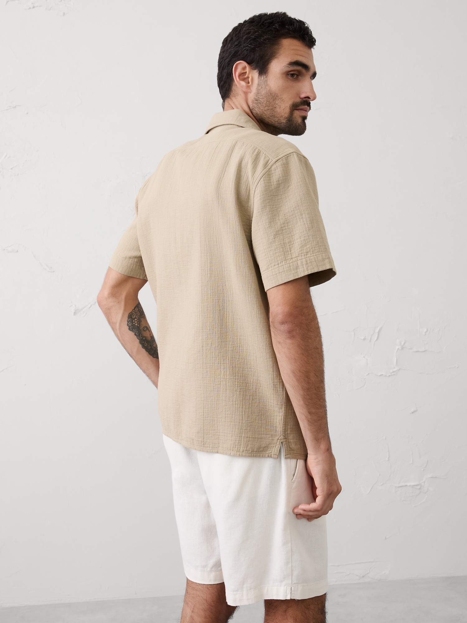 Image number 2 showing, Standard-Fit Double Weave Resort Shirt