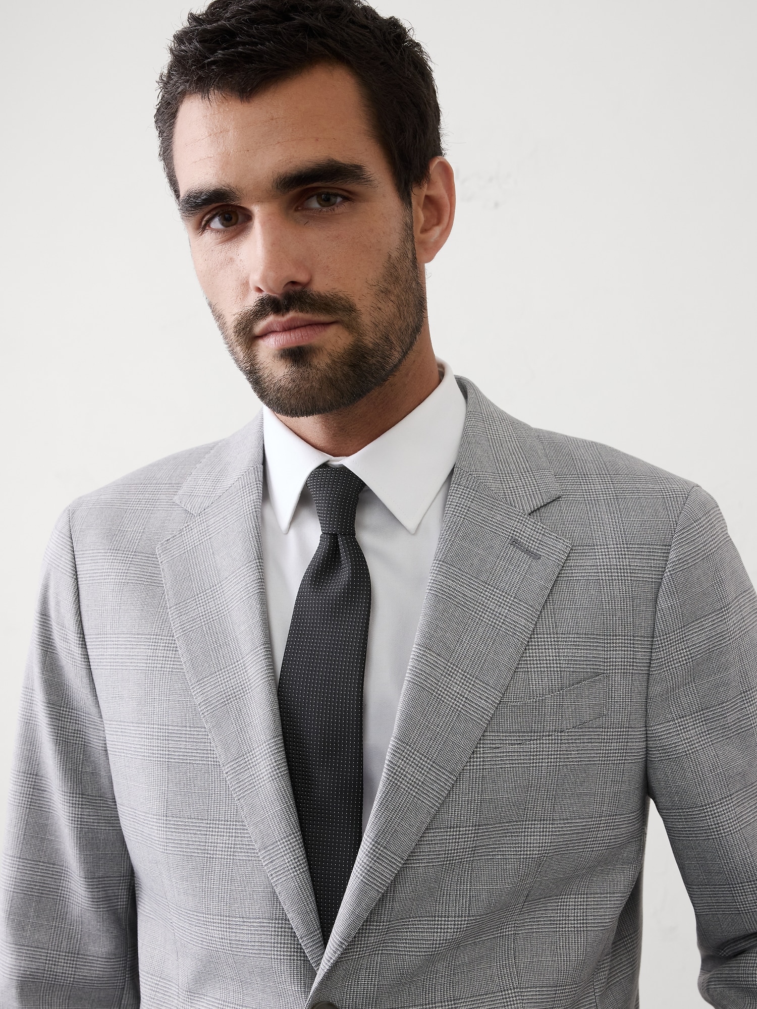 Image number 3 showing, Tailored-Fit Glen Plaid Suit Jacket