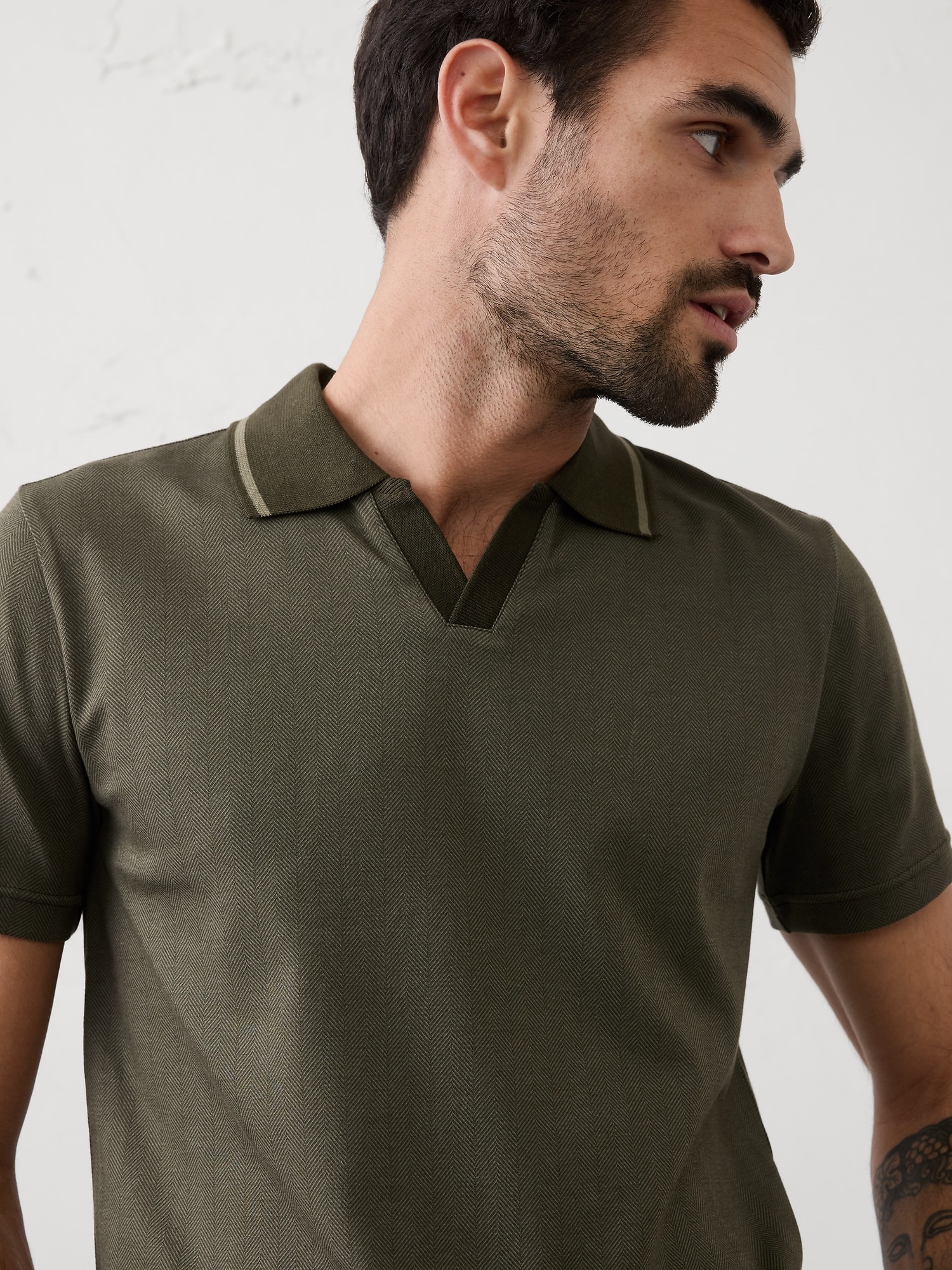 Image number 3 showing, Slim-Fit Luxe Touch Johnny-Collar Polo