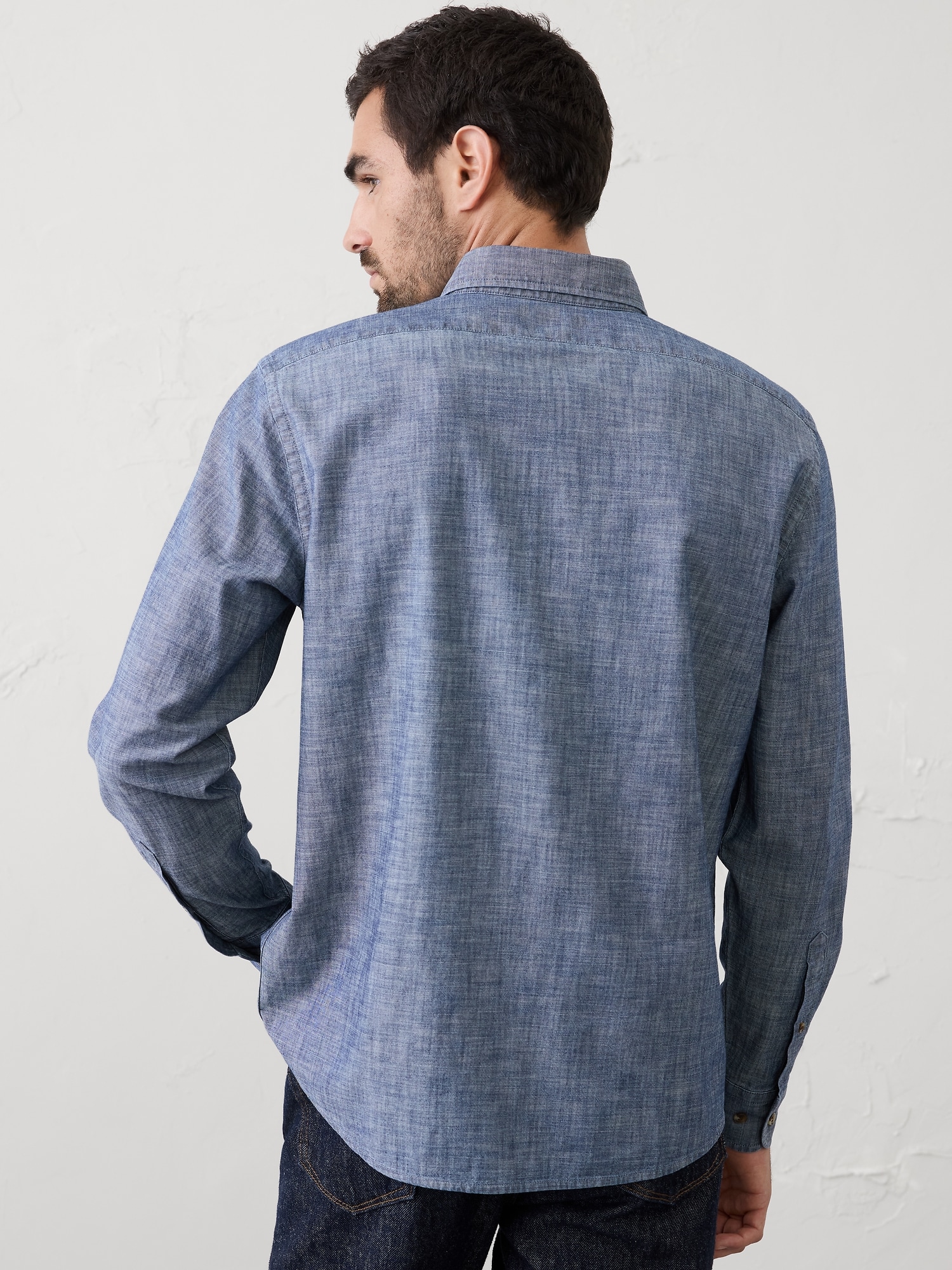 Image number 2 showing, Standard-Fit Softwash Chambray Shirt