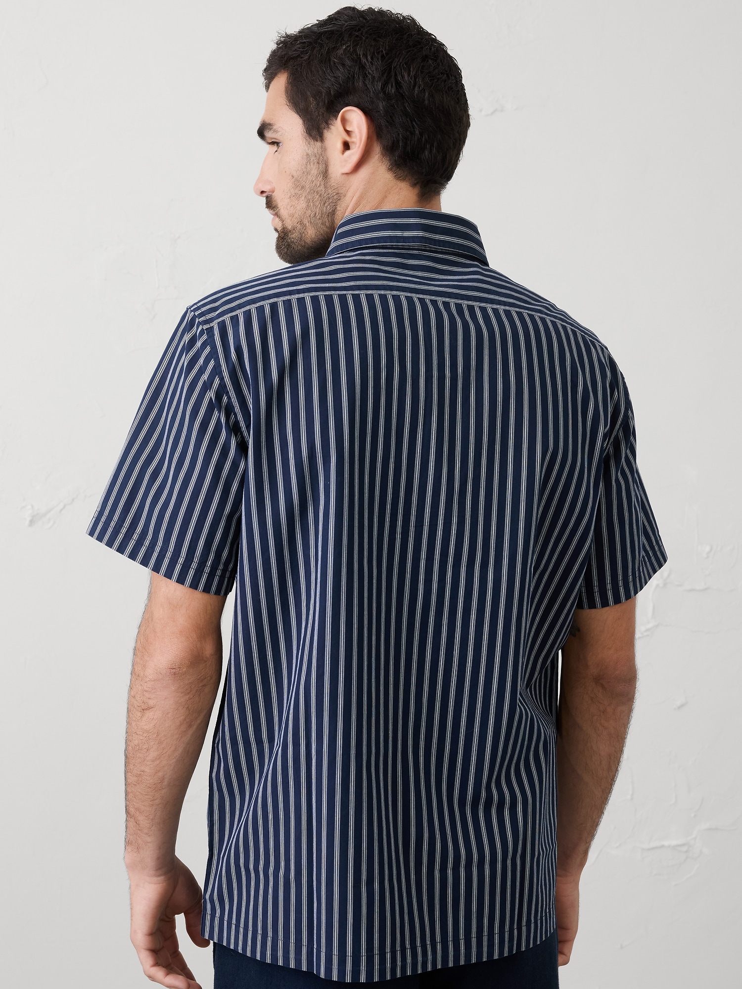 Image number 2 showing, Relaxed-Fit Striped Poplin Shirt