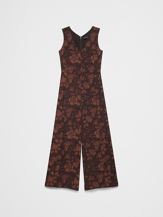Crepe V-Neck Jumpsuit | Banana Republic Factory