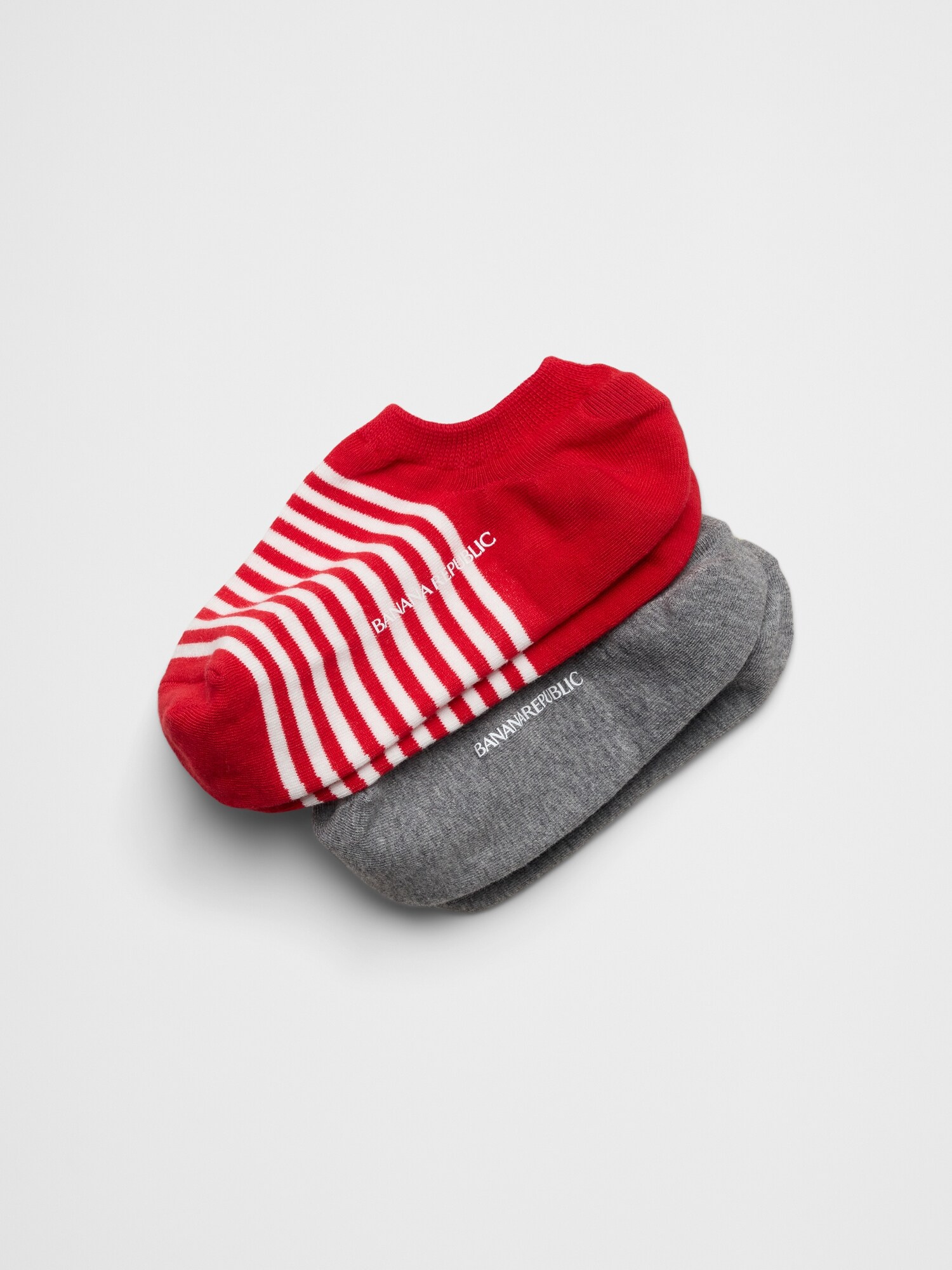 Image number 1 showing, Women's Striped No-Show Socks (2 Pack)