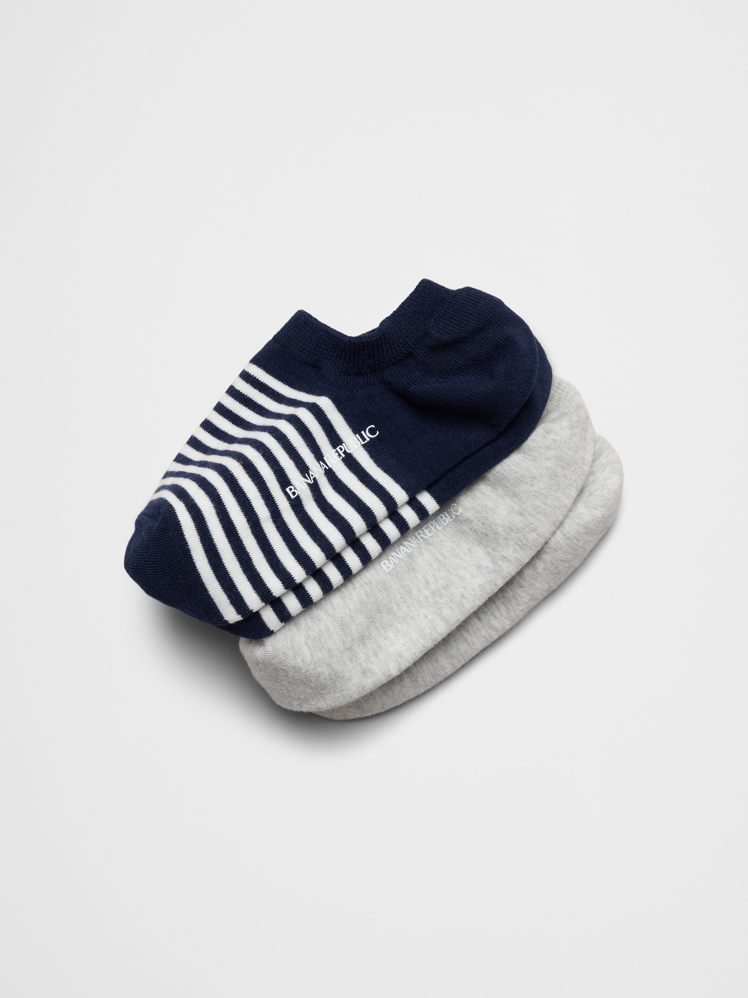 Image number 1 showing, Women's Striped No-Show Socks (2 Pack)