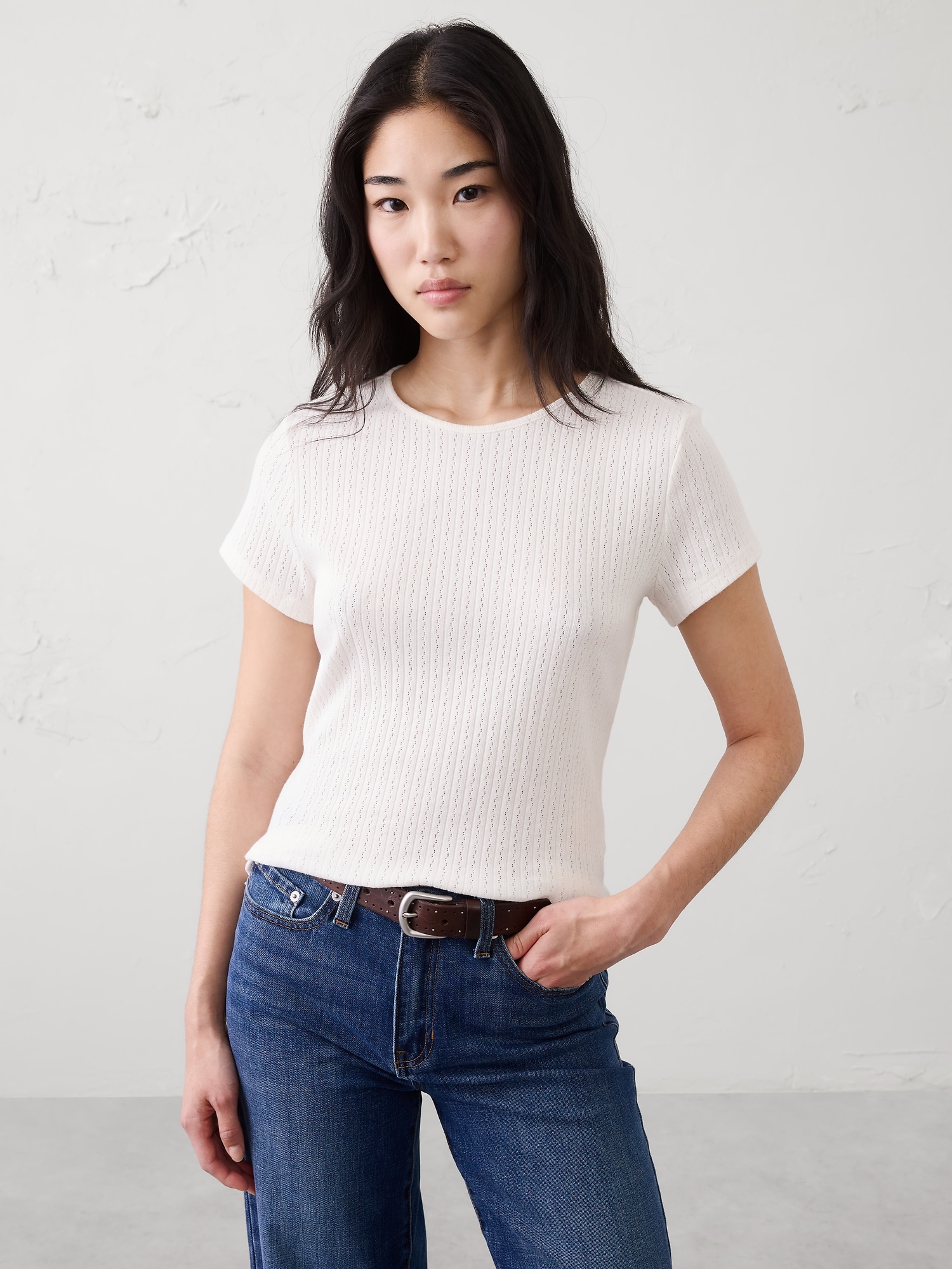 Image number 1 showing, Pointelle Baby T-Shirt