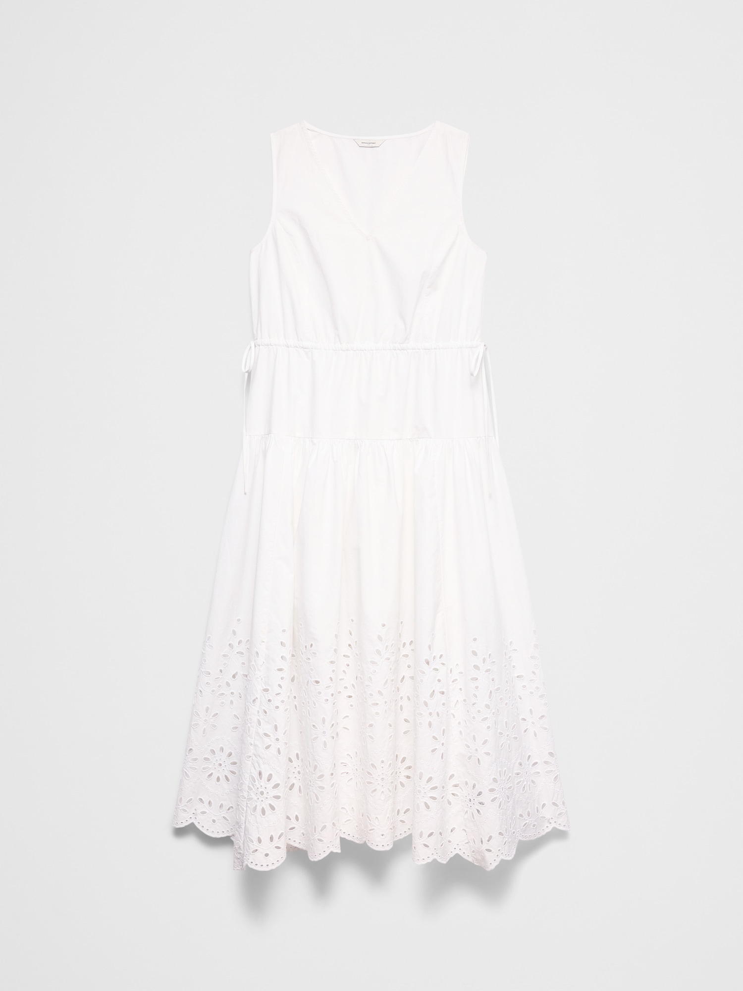 Image number 4 showing, Poplin Eyelet-Hem Midi Dress