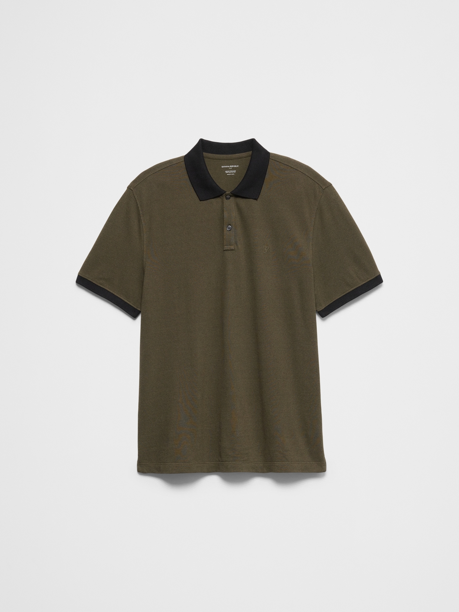 Image number 4 showing, Standard-Fit Monogram Pique Polo