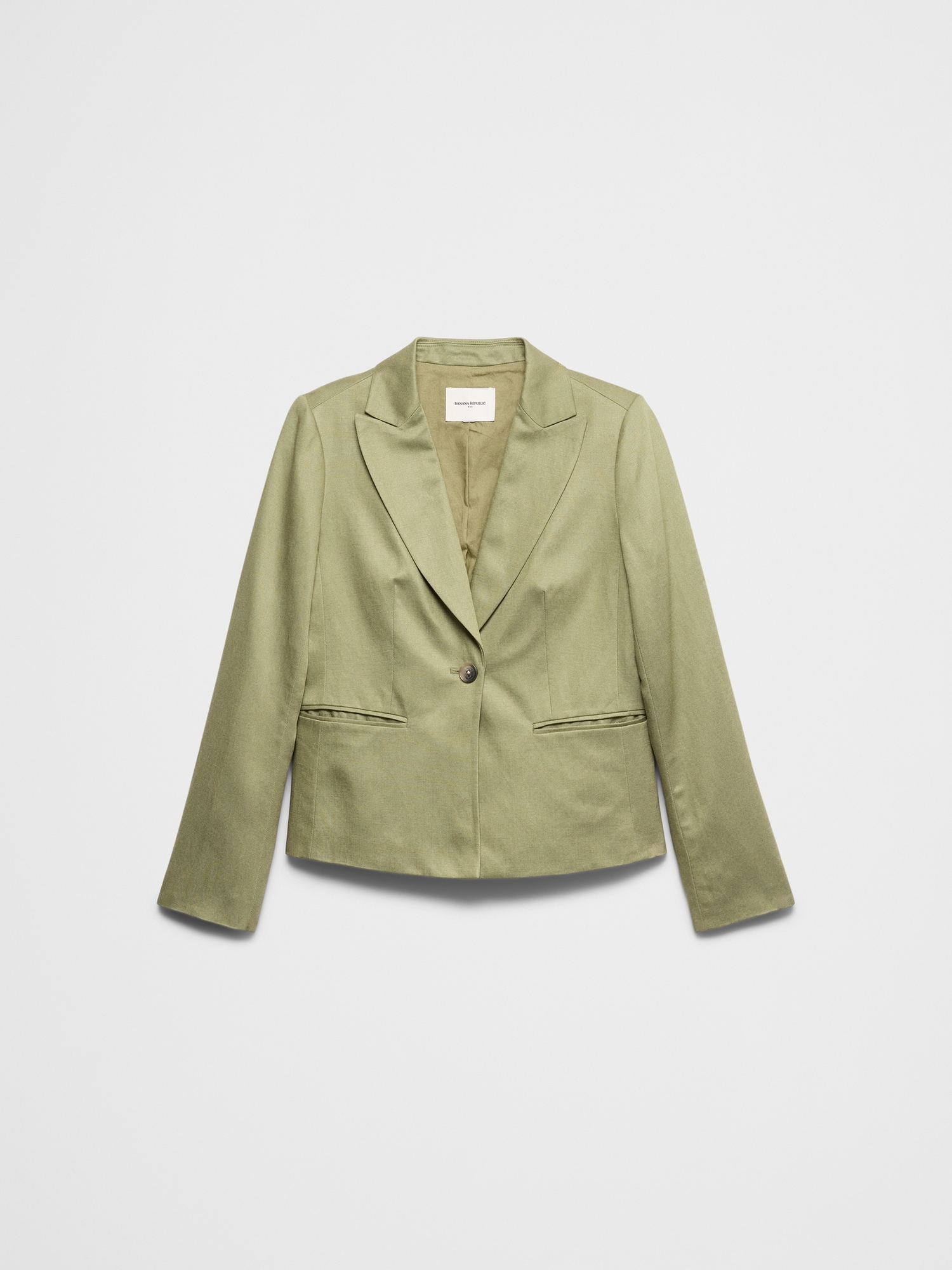 Image number 4 showing, Linen-Tencel Fitted Blazer