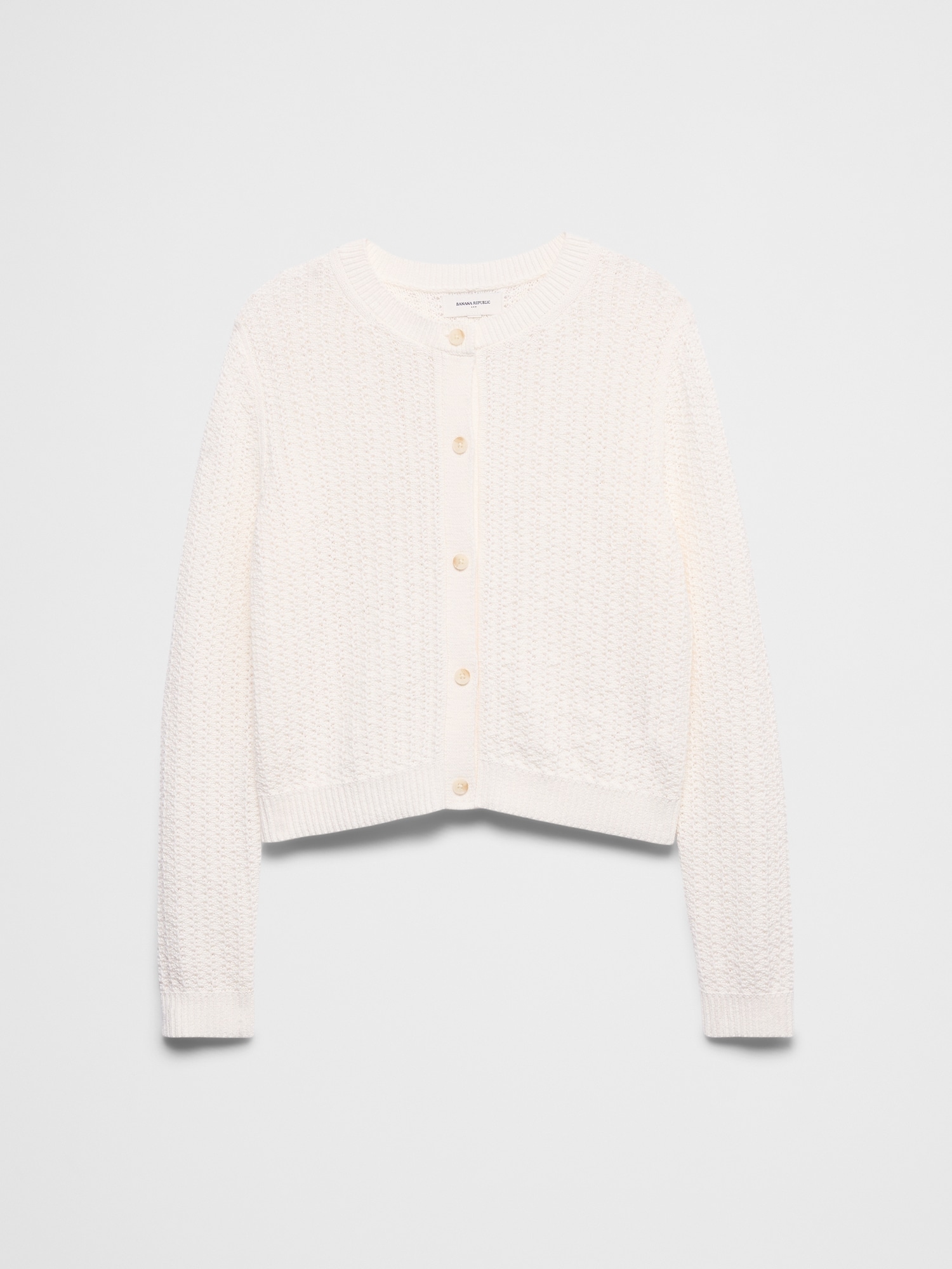 Image number 4 showing, Tape Yarn Cardigan Sweater