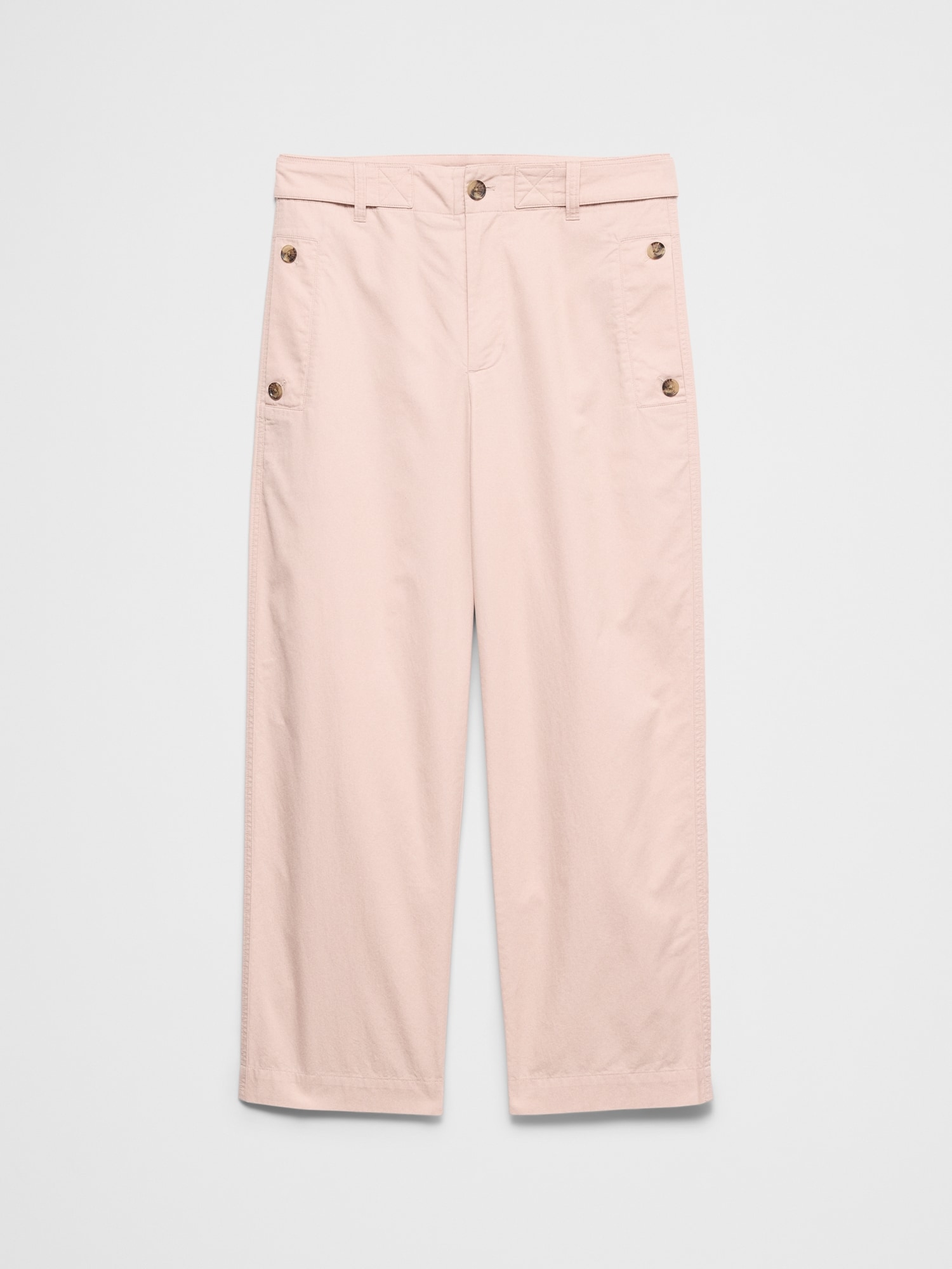 Image number 4 showing, Straight High-Rise Utility Twill Pant