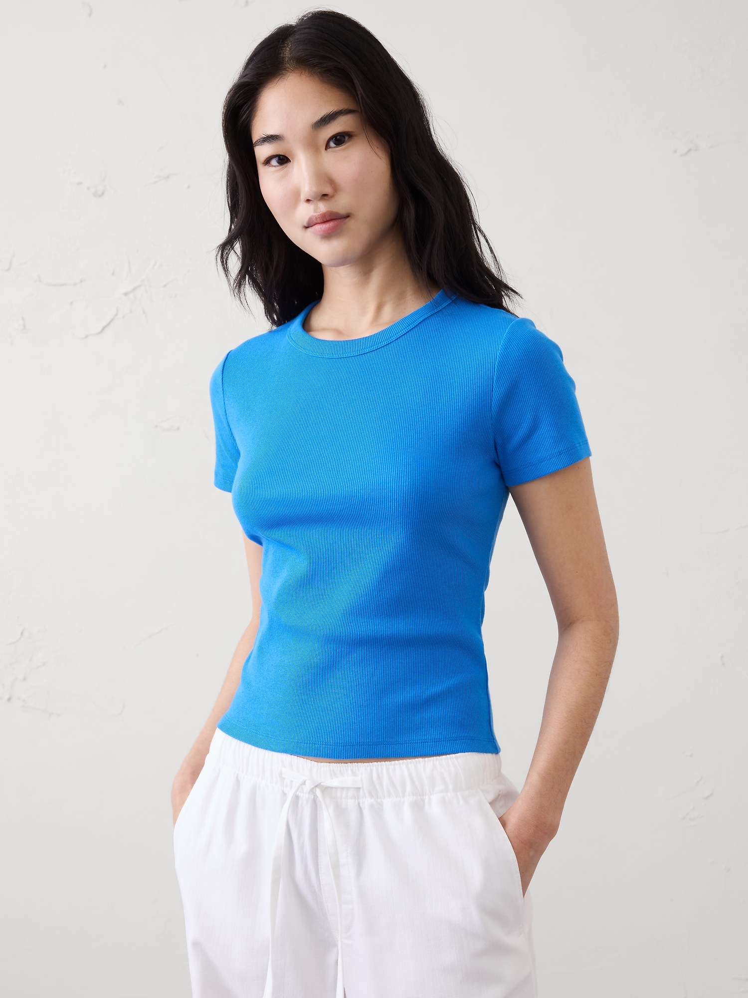 Image number 1 showing, Ribbed T-Shirt