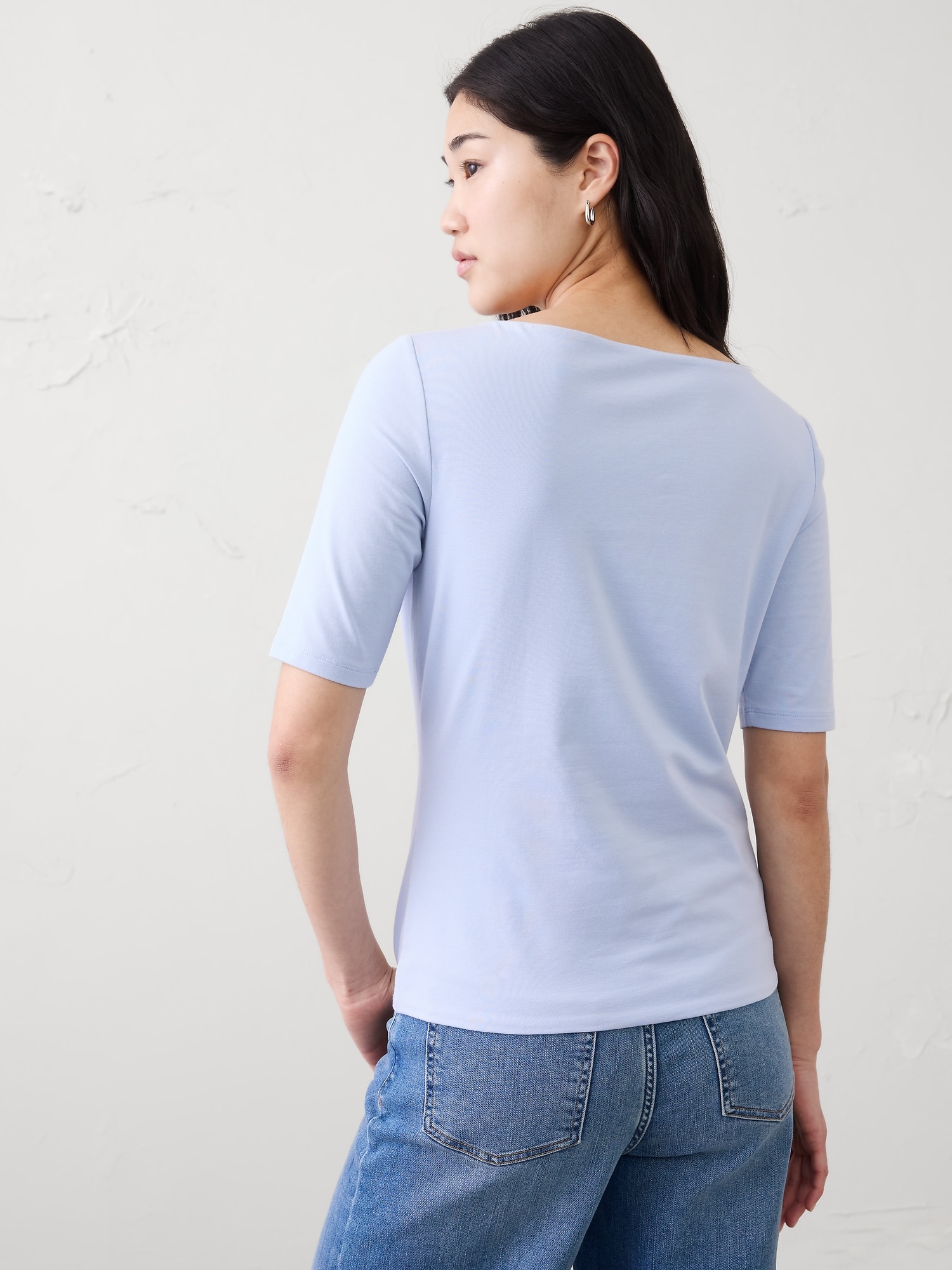 Image number 2 showing, Soft Stretch Elbow-Sleeve Top