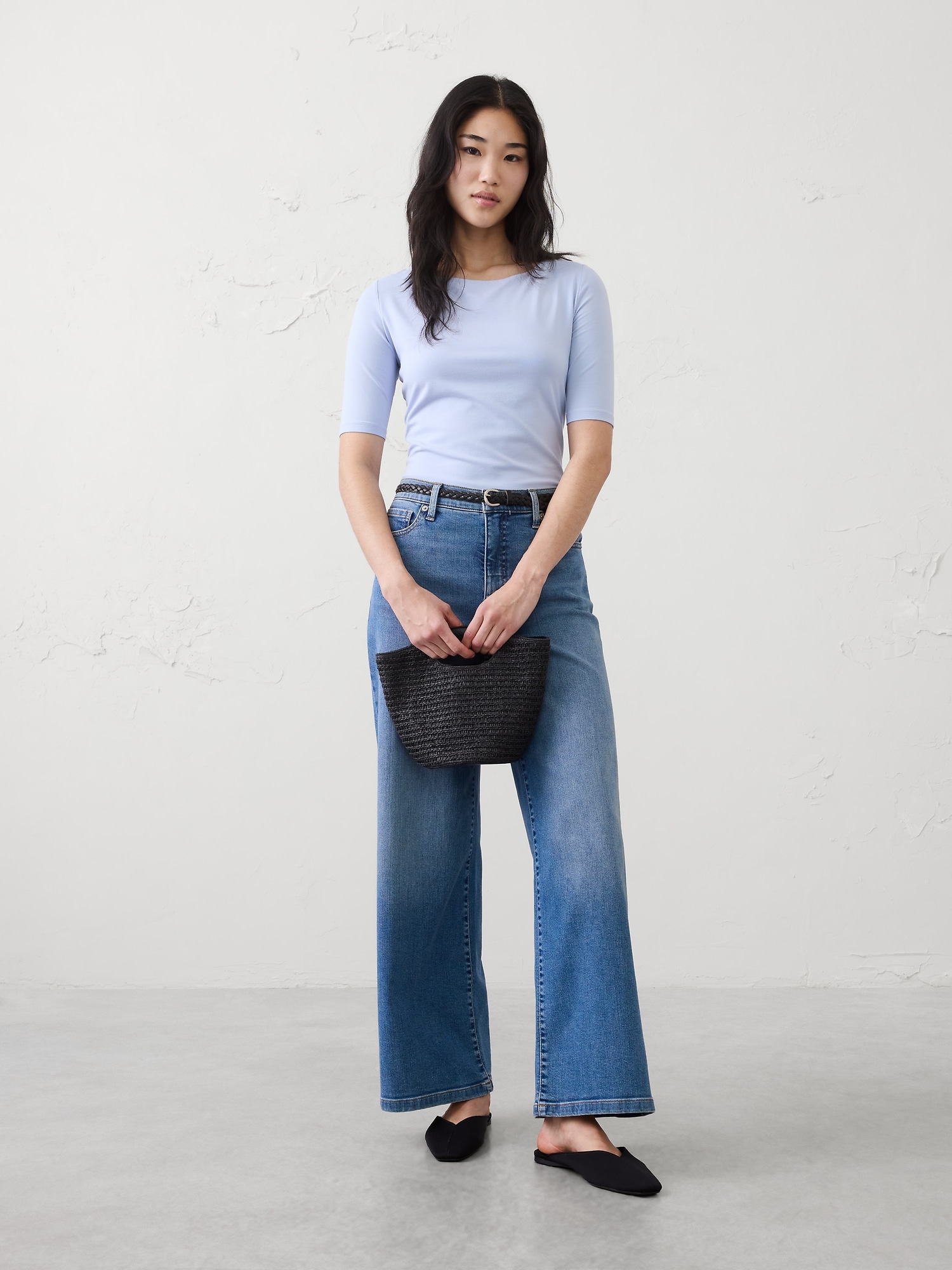 Image number 3 showing, Soft Stretch Elbow-Sleeve Top