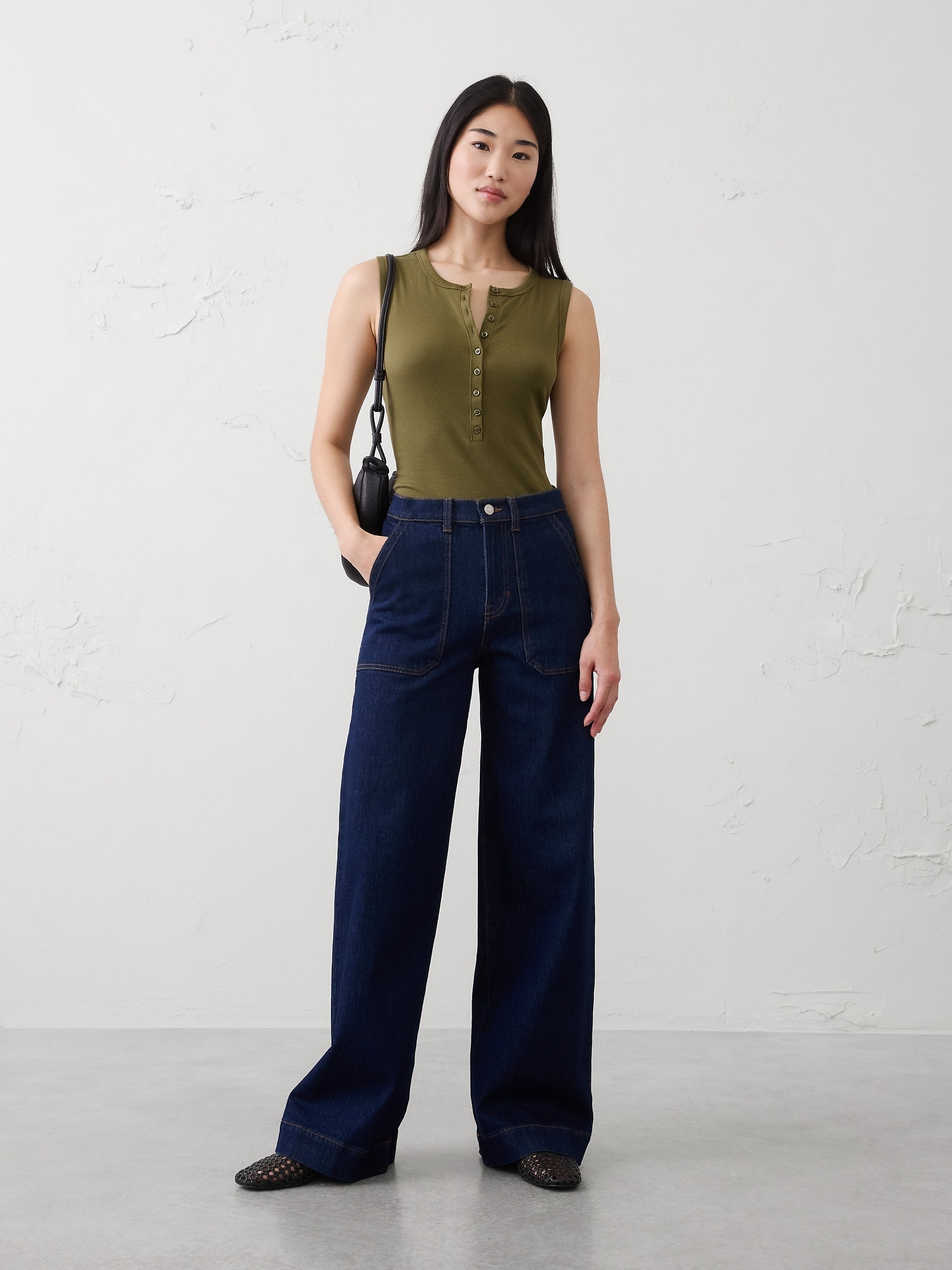 Image number 1 showing, Ribbed Henley