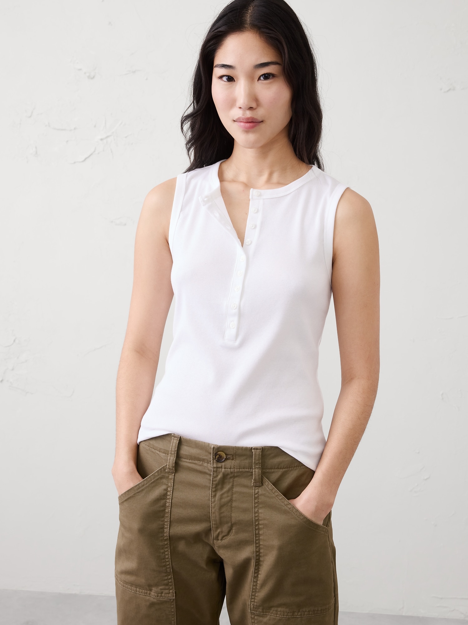 Image number 1 showing, Ribbed Henley