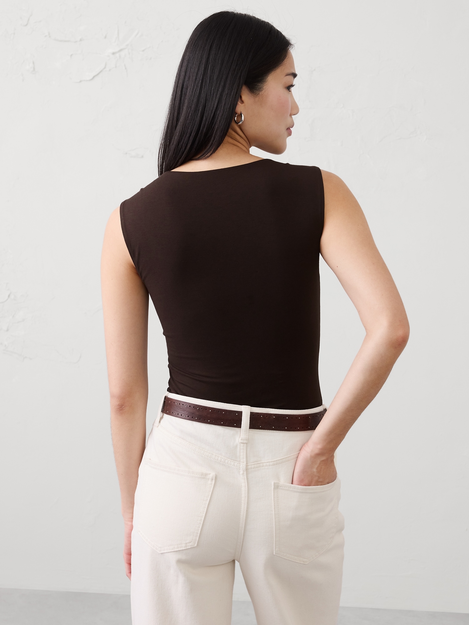 Image number 2 showing, Soft Stretch Wrap Top