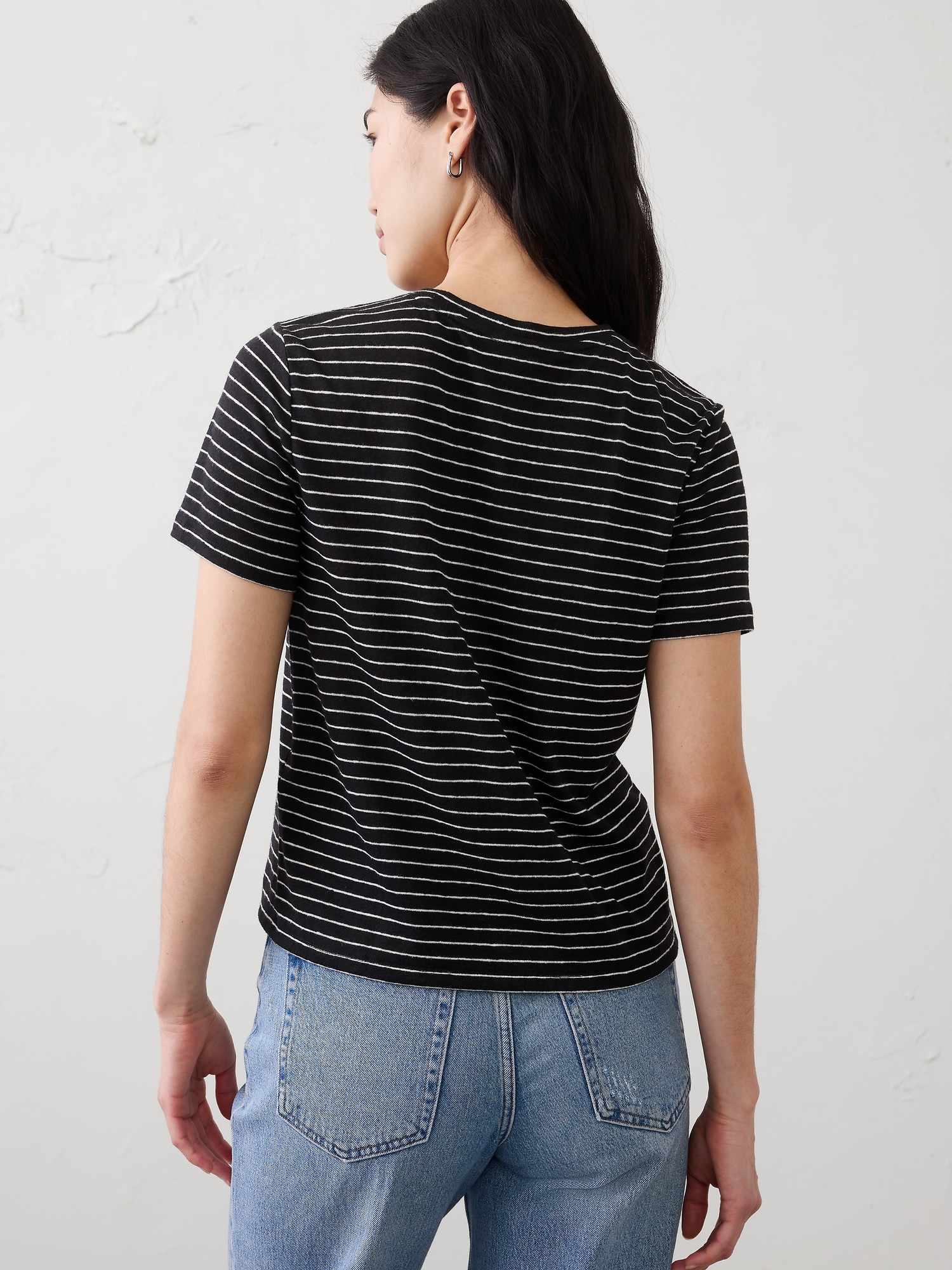 Image number 2 showing, Linen-Blend T-Shirt