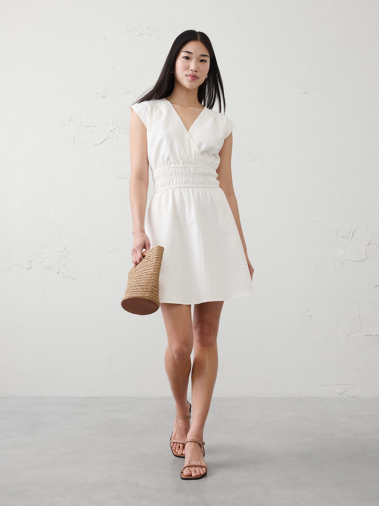 Image number 1 showing, Seersucker Mini Dress