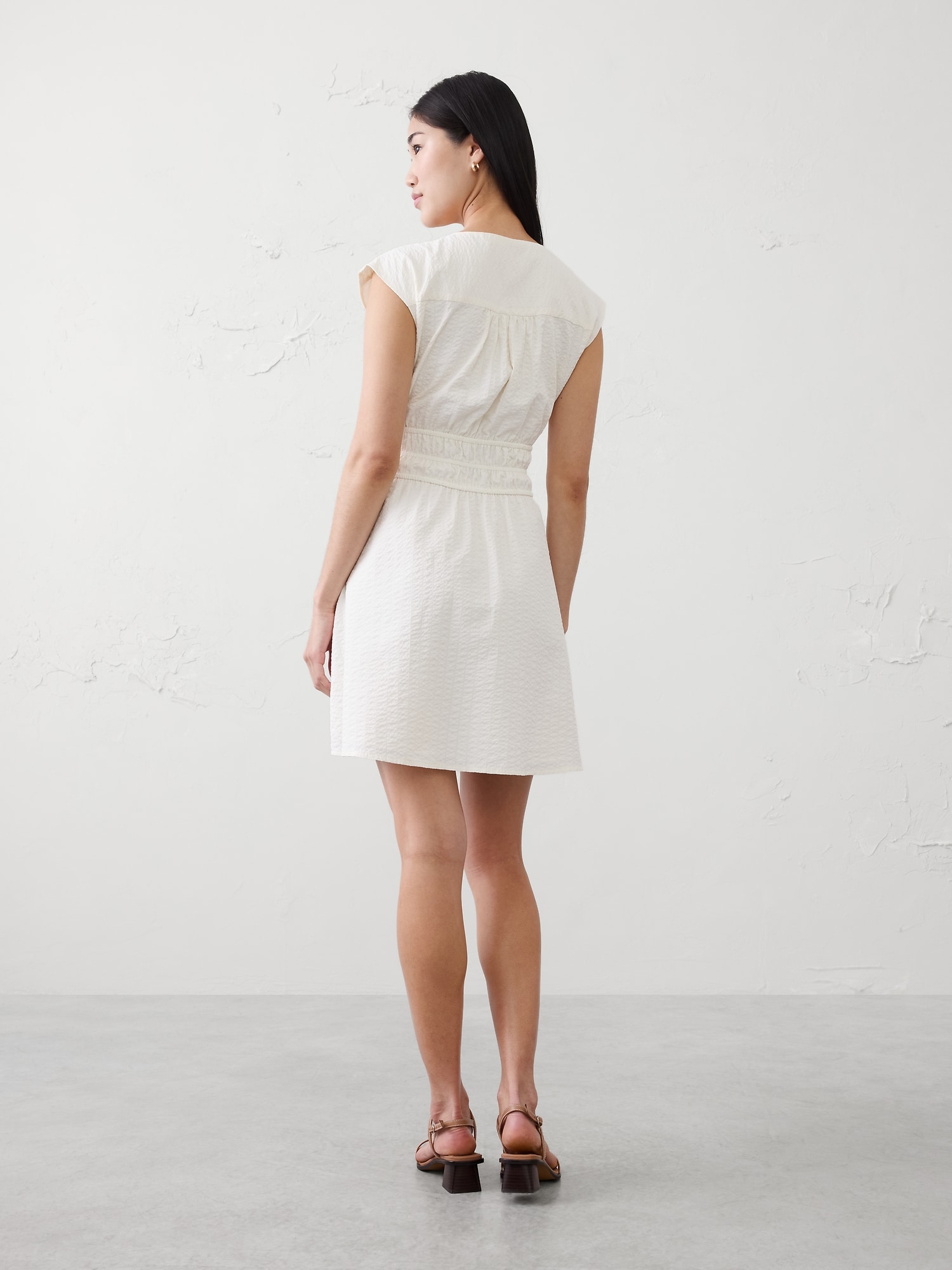 Image number 2 showing, Seersucker Mini Dress