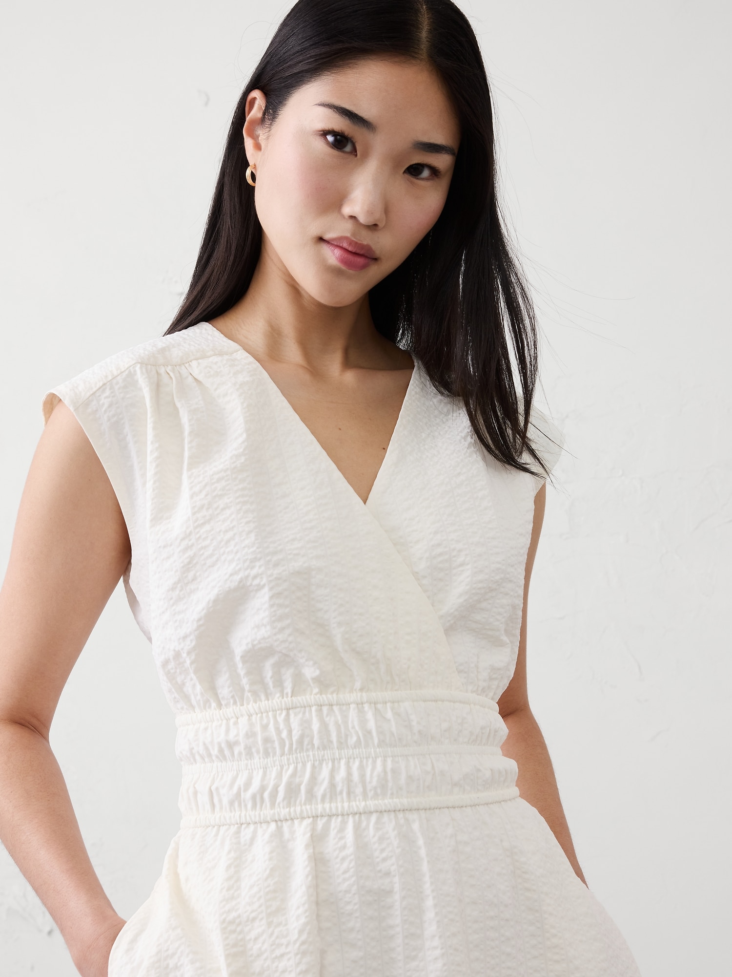 Image number 3 showing, Seersucker Mini Dress