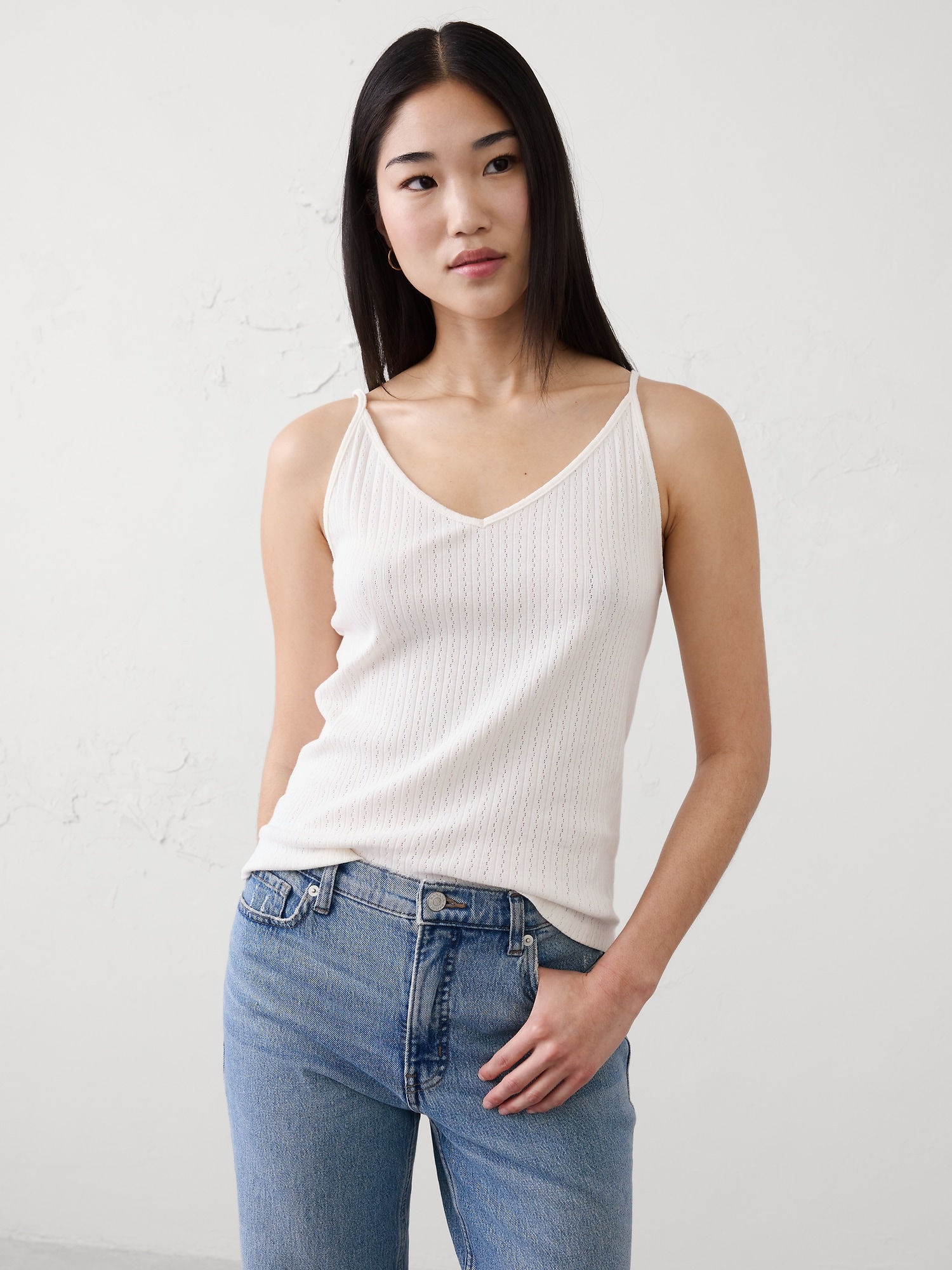 Image number 1 showing, Pointelle Camisole