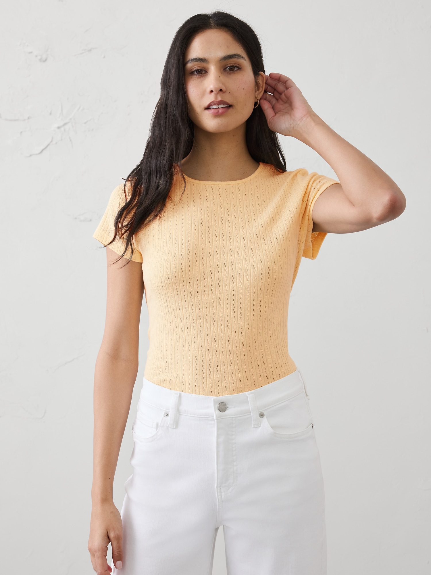 Image number 1 showing, Pointelle Baby T-Shirt