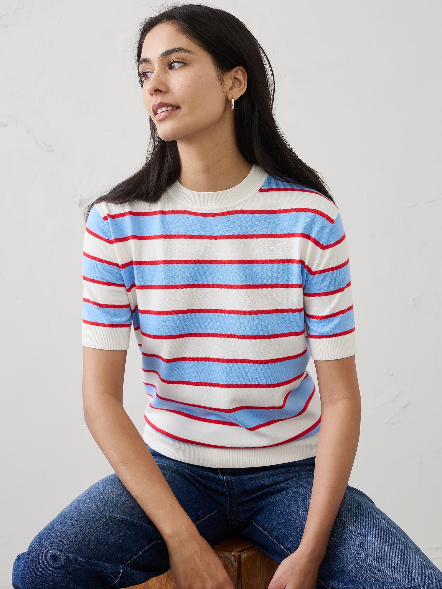 Image number 3 showing, Striped Forever Sweater T-Shirt