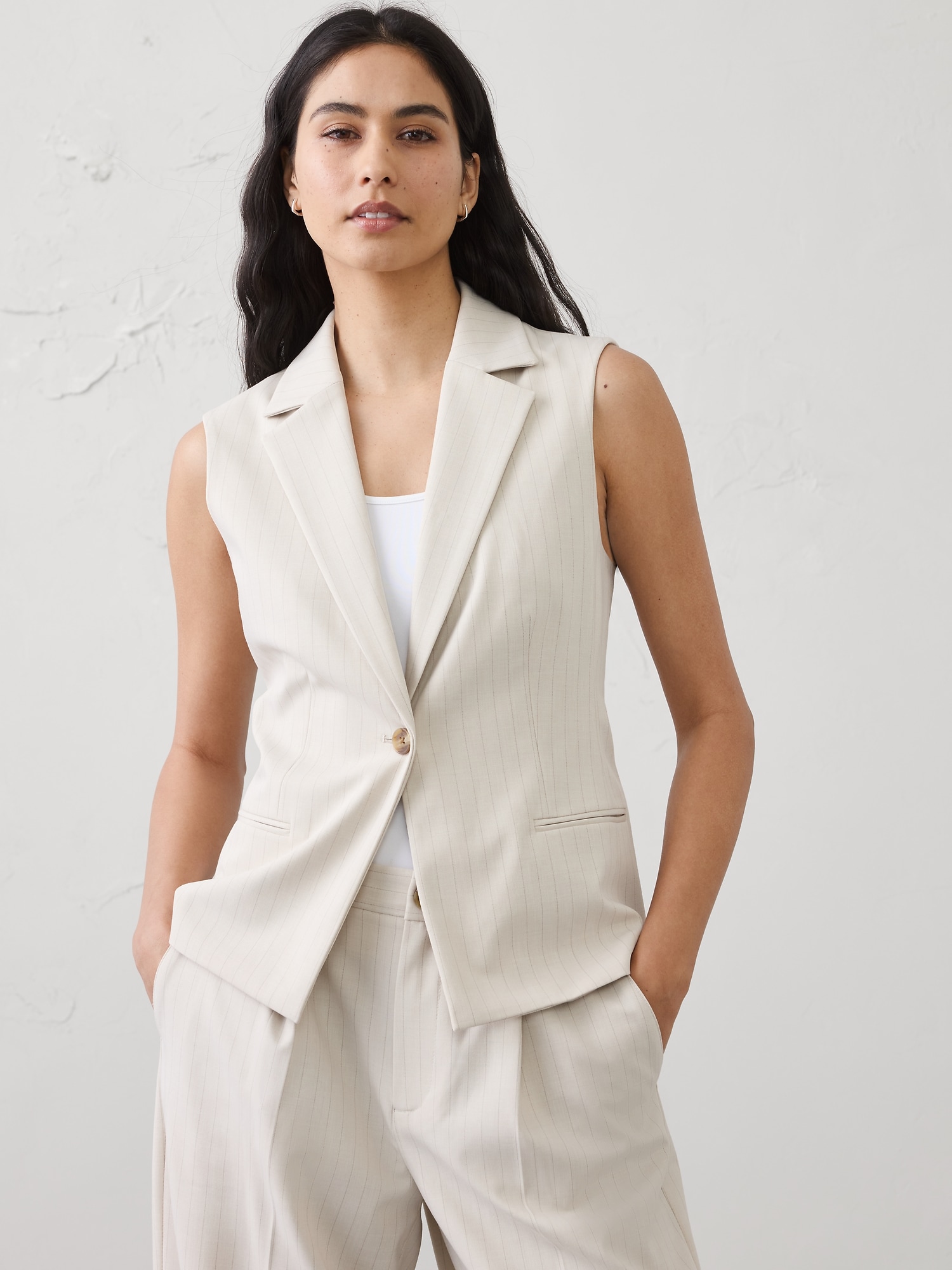 Image number 3 showing, Long Lapel Vest