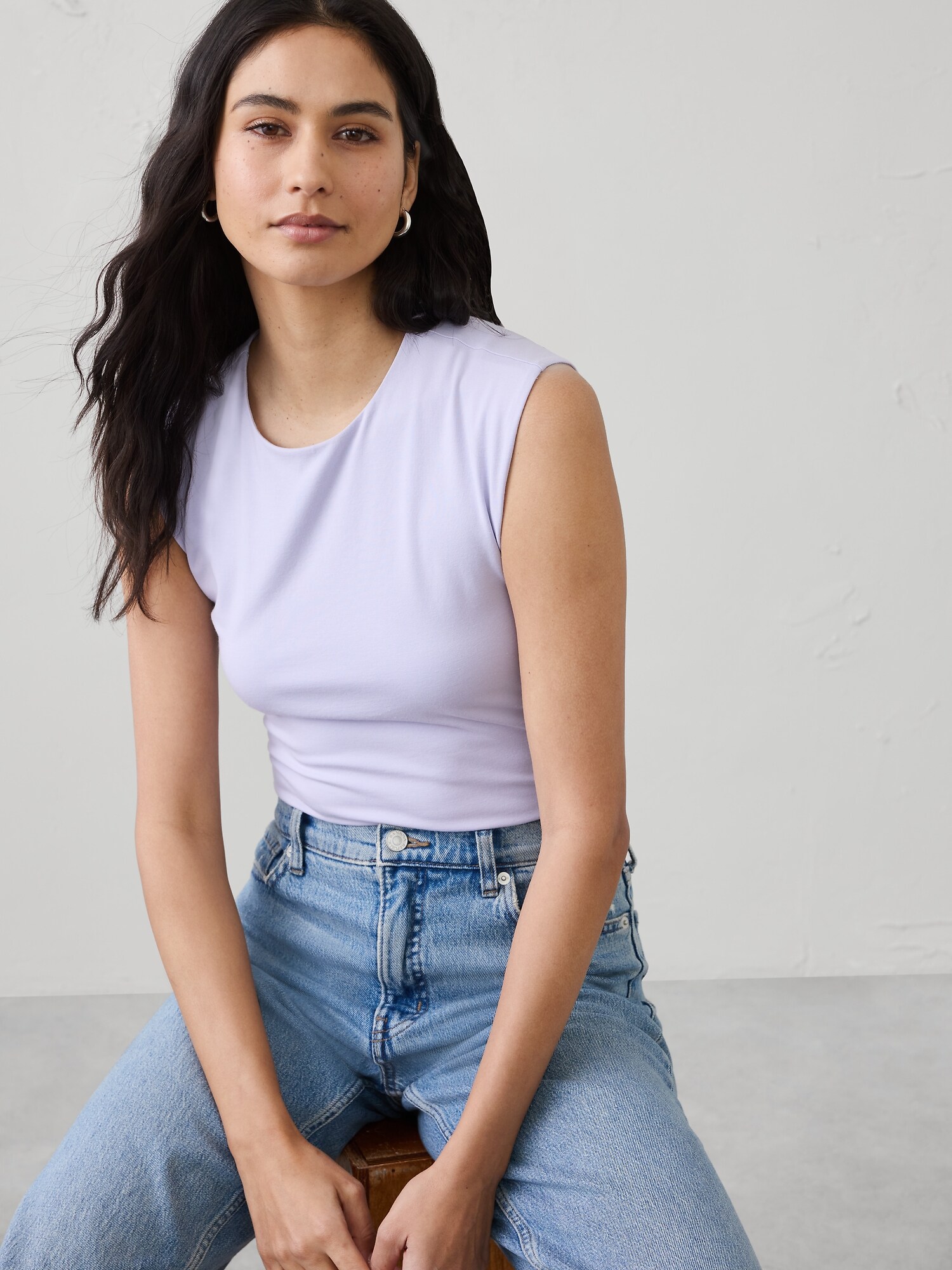 Image number 3 showing, Soft Stretch Crew-Neck T-Shirt