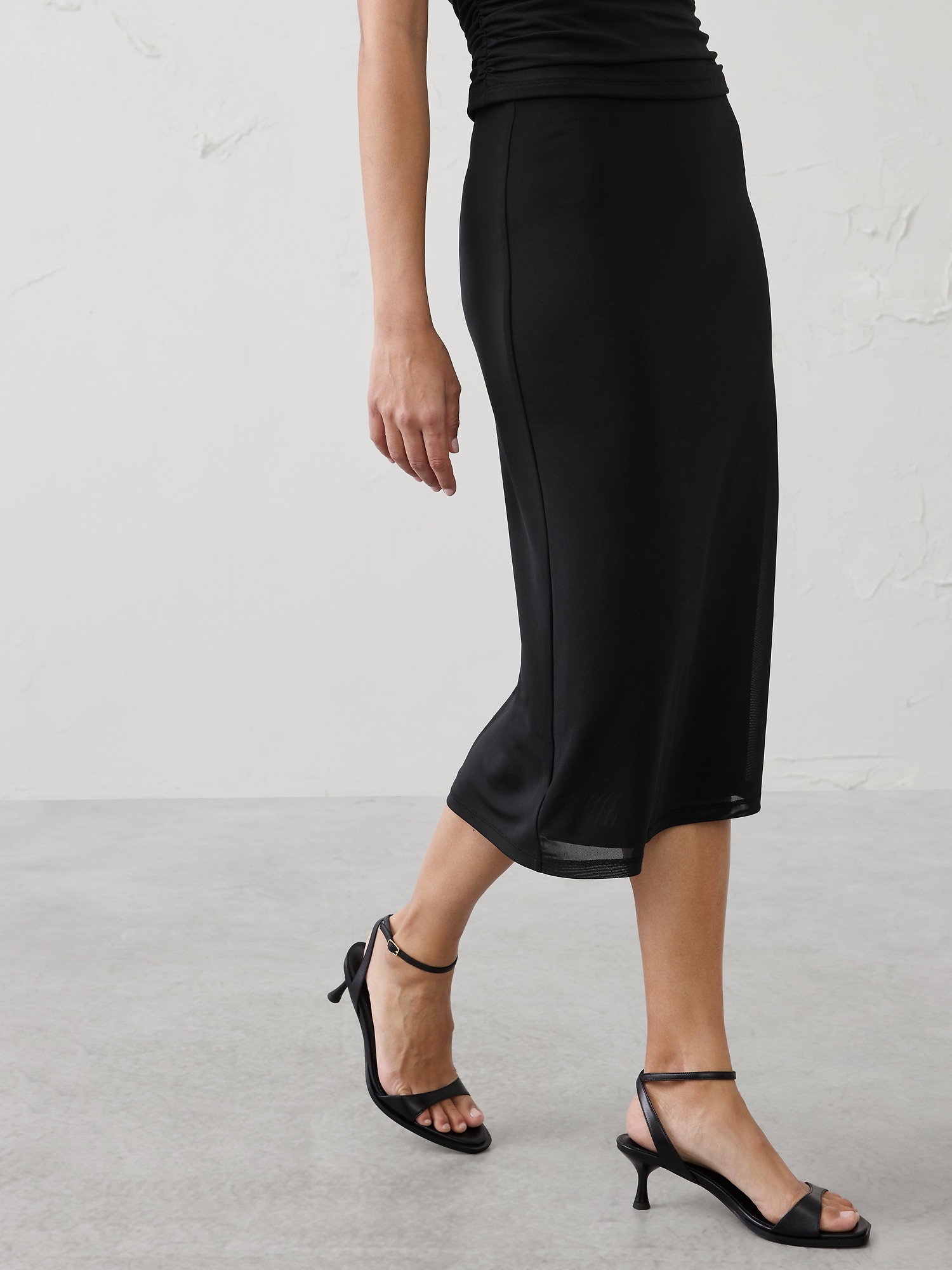 Image number 3 showing, Mesh Midi Skirt