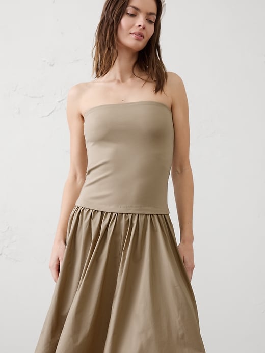 Strapless Midi Dress | Banana Republic Factory