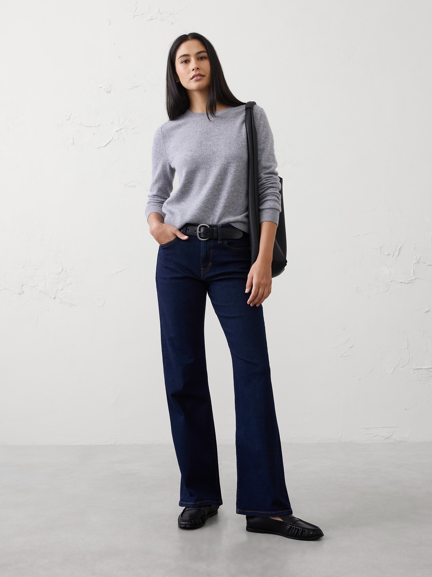 Bootcut Mid-Rise Slim Jean