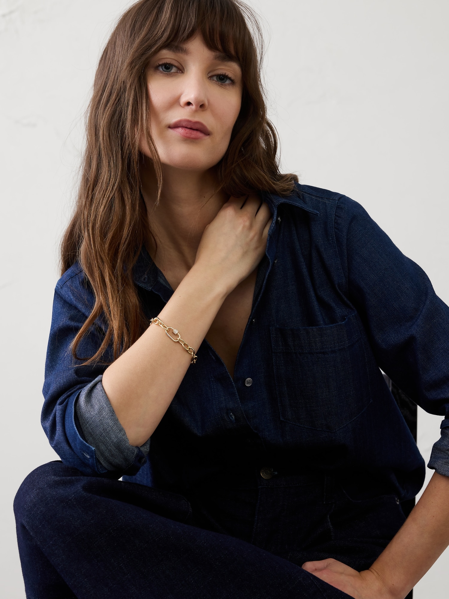 Image number 2 showing, Carabiner Chain Bracelet